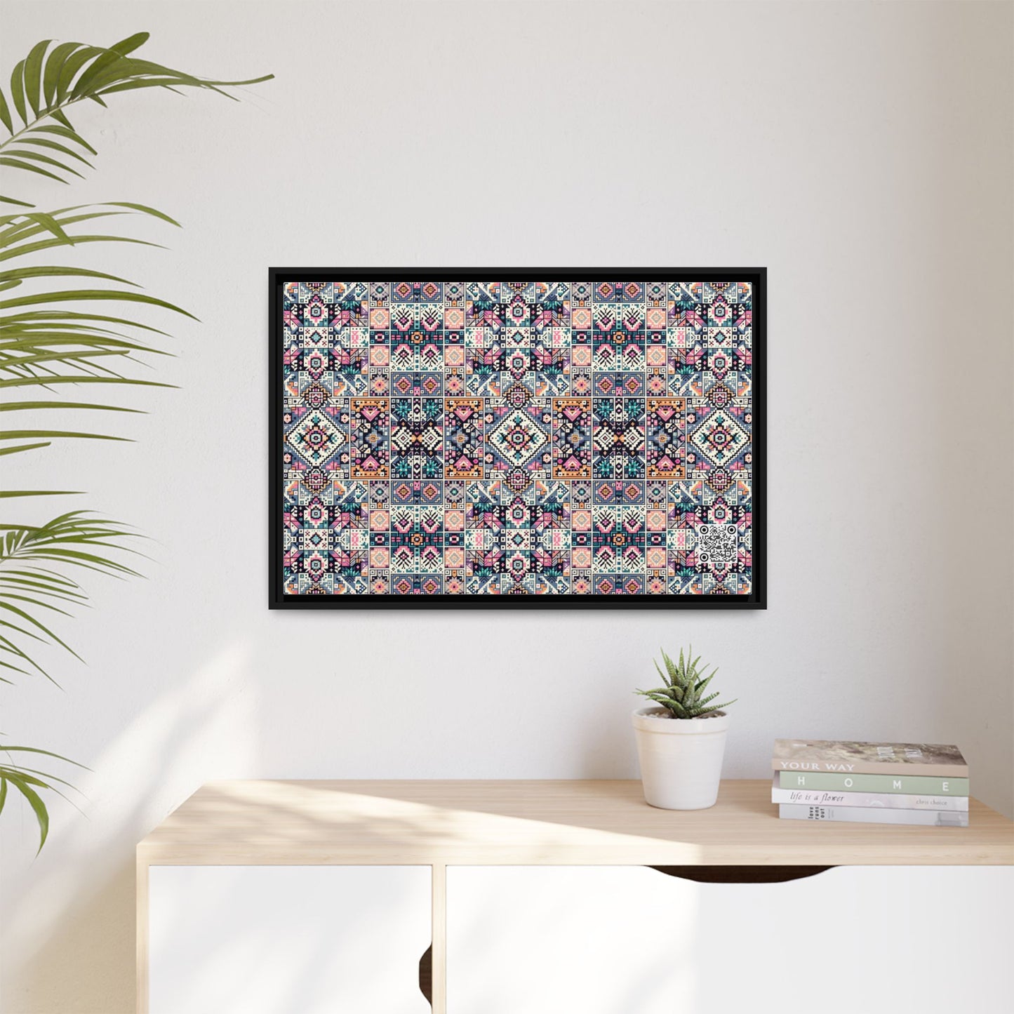 Matte Canvas, Framed (multi-Color) - 8404 Design-01