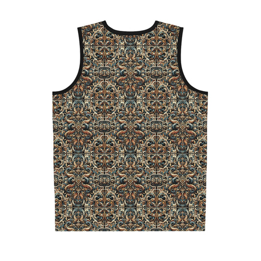 Urban Renaissance Historical Fusion With Street Edge Basketball Jersey - 8404 Design-59
