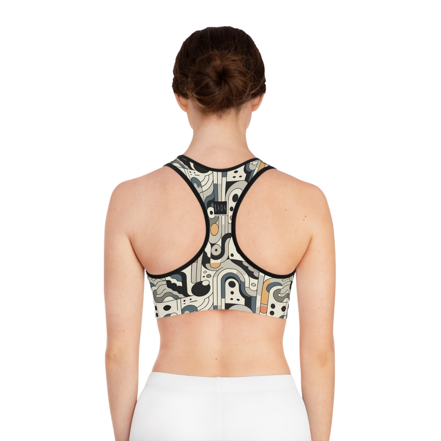 Modern Minimalism Minimalist Tech Sports Bra - 8404 Design-60