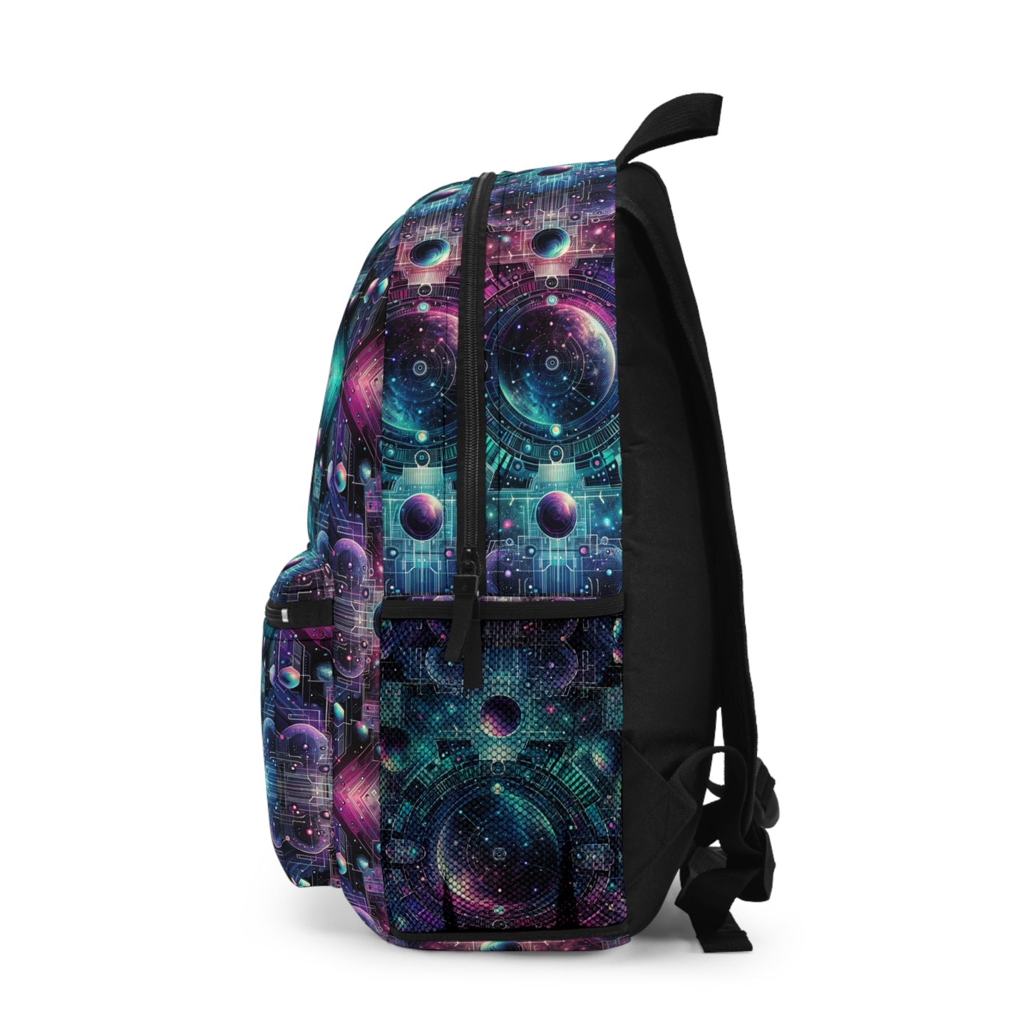 Galactic Hues Tech-Forward Cosmic Fusion Backpack - 8404 Design-59