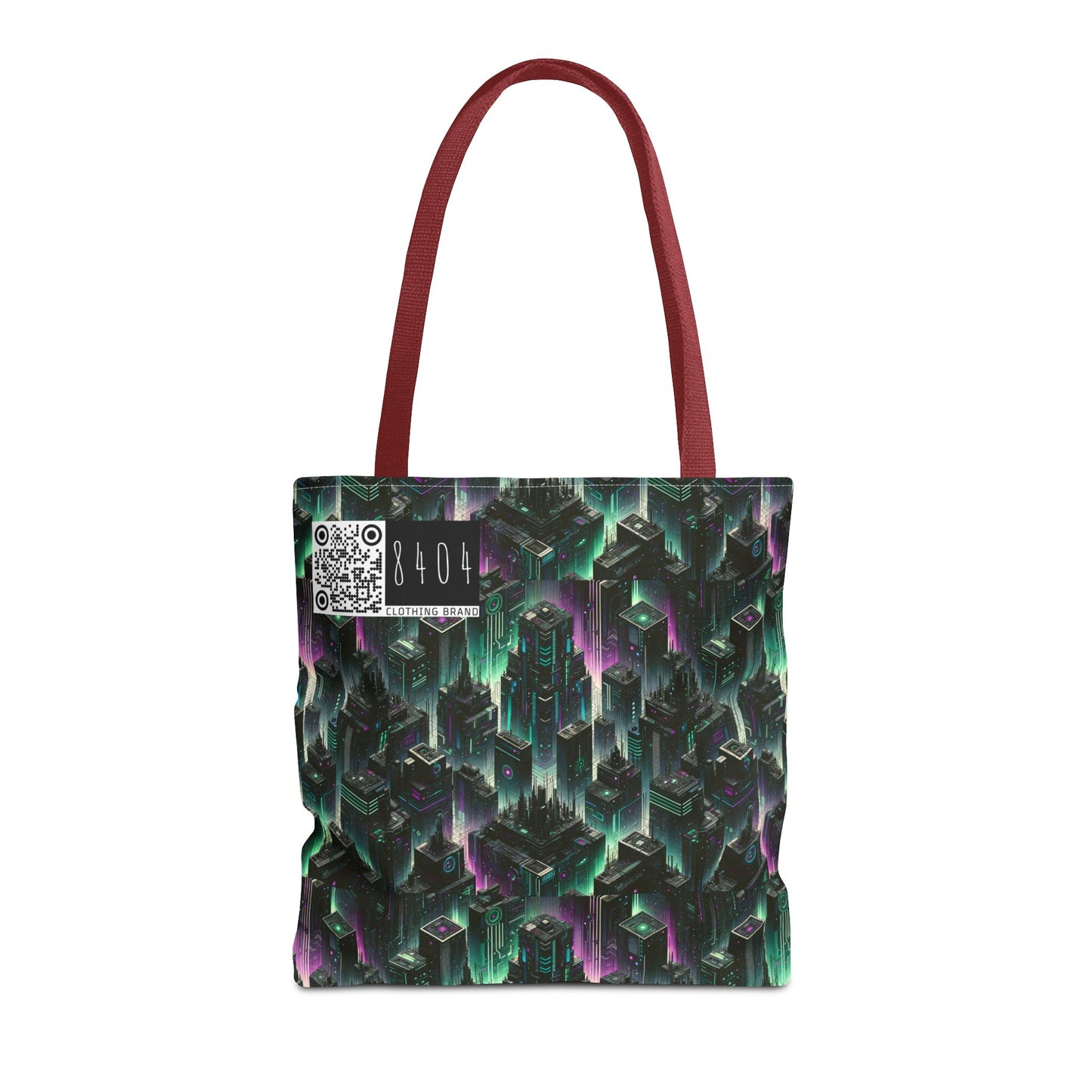 Tech Noir Aesthetics Tech-Forward Urban Dystopia Tote Bag - 8404 Design-44