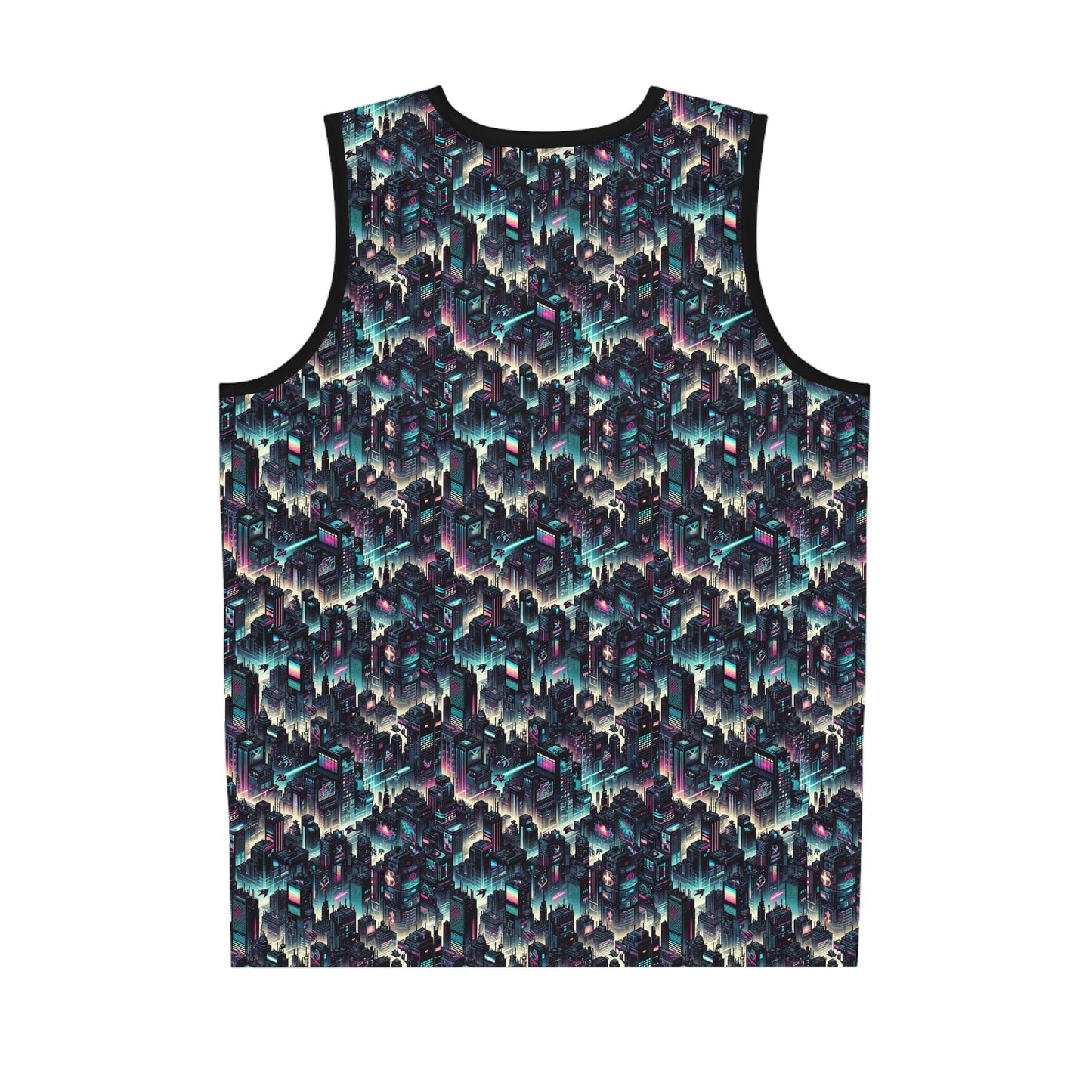 Digital Rebellion Tech-Inspired Streetwear Basketball Jersey - 8404 Design-51