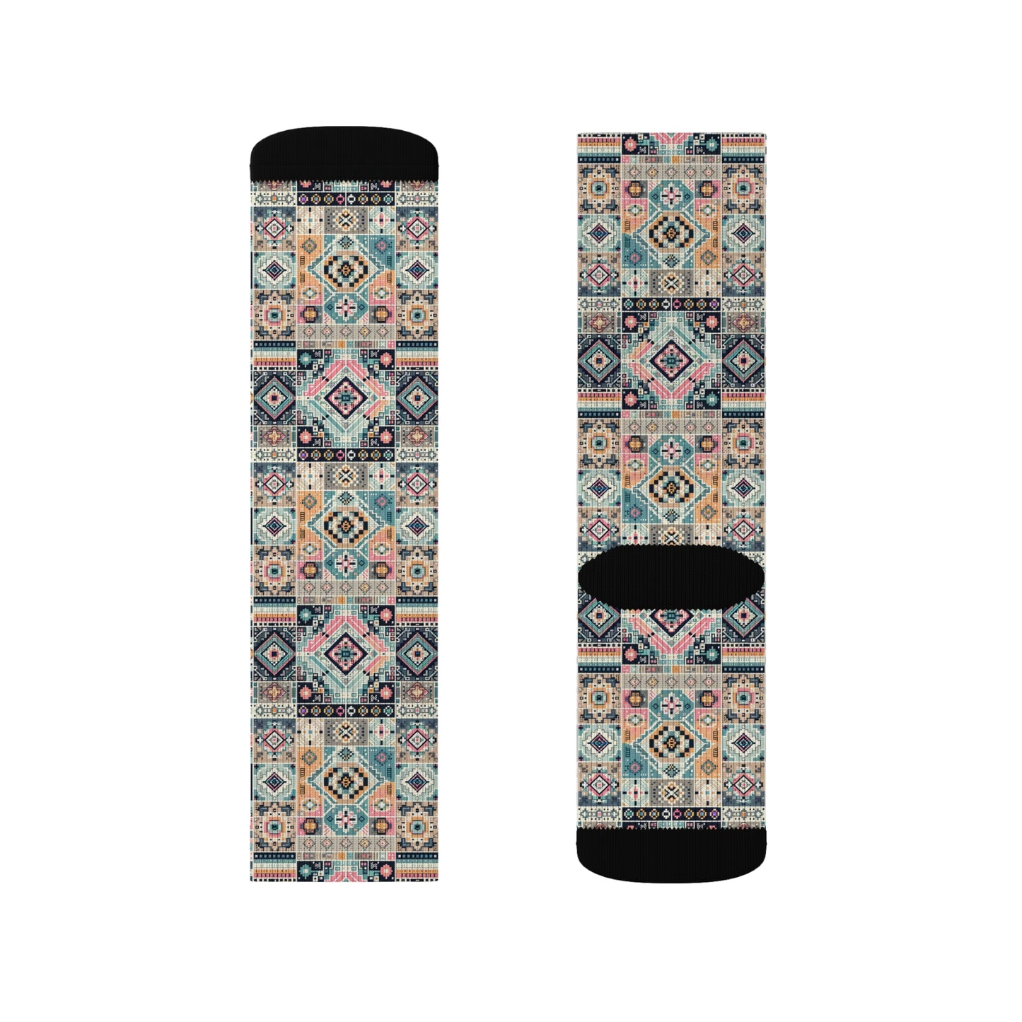 Digital Artisanal Fusion Digital Artisanal Sublimation Socks - 8404 Design-55