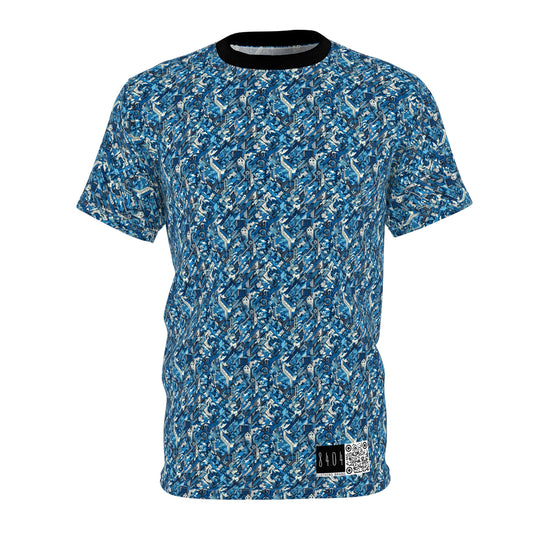 Tech Urban Camo Tech-Forward Streetwear With a Futuristic Military Edge Unisex Cut & Sew Tee - 8404 Design-39