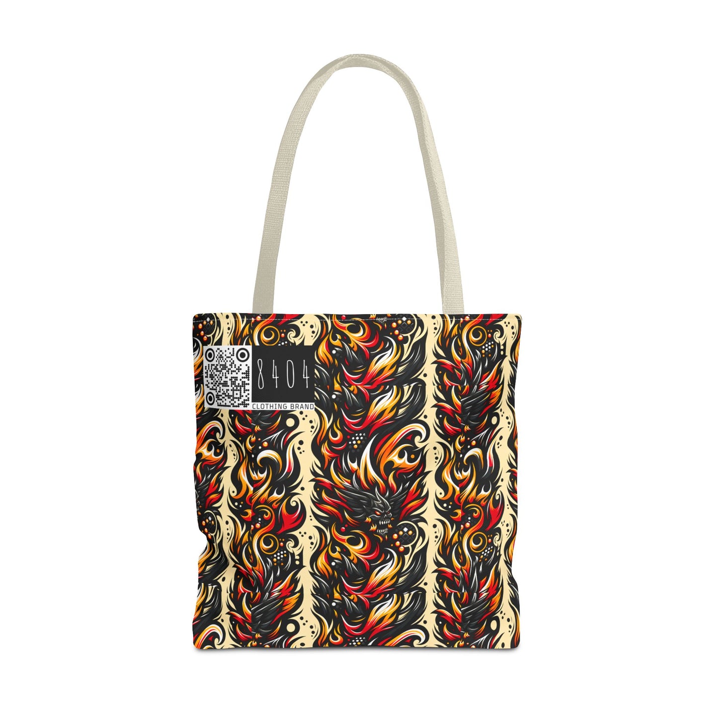 Flame Graphics Maximalist Streetwear Tote Bag - 8404 Design-65