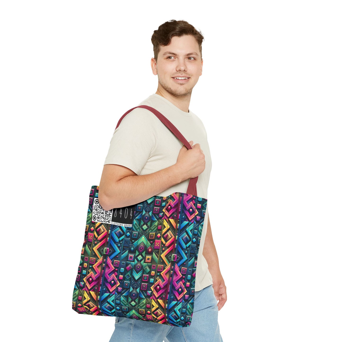 Tech-Inspired Graphics Cyberpunk Cool Tote Bag - 8404 Design-58