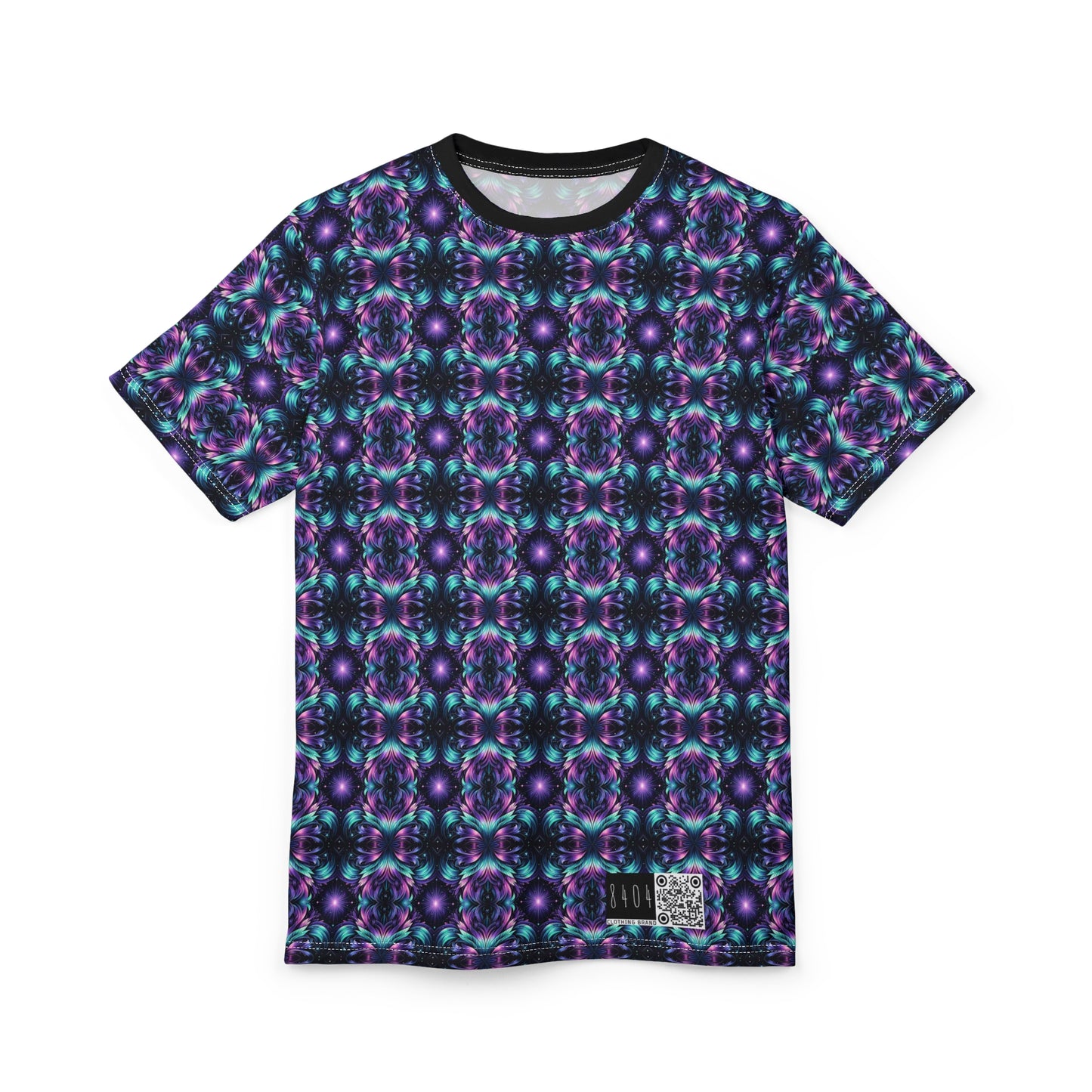 Iridescent Dream Futuristic Tech Unisex Cut & Sew Tee - 8404 Design-60