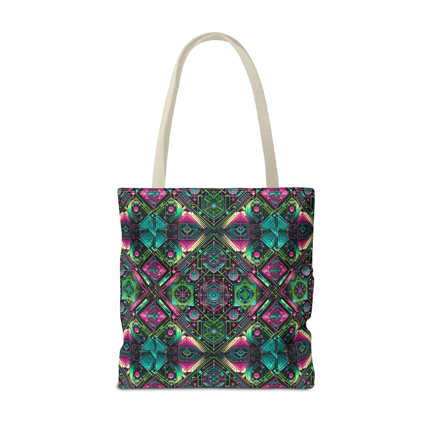 Tech-Infused Graphics Tech-Forward Streetwear Tote Bag - 8404 Design-45