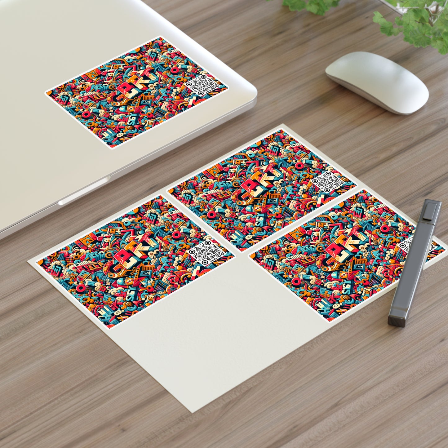 Neo-Traditional Street Art Modern Street Art Fusion Sticker Sheets - 8404 Design-58