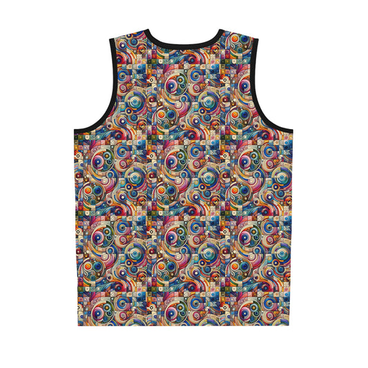 Digital Artistic Expression Artistic Streetwear Basketball Jersey - 8404 Design-49