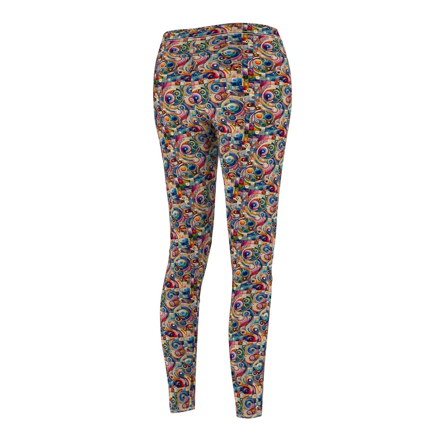 Digital Artistic Expression Artistic Streetwear Women's Cut & Sew Casual Leggings - 8404 Design-49