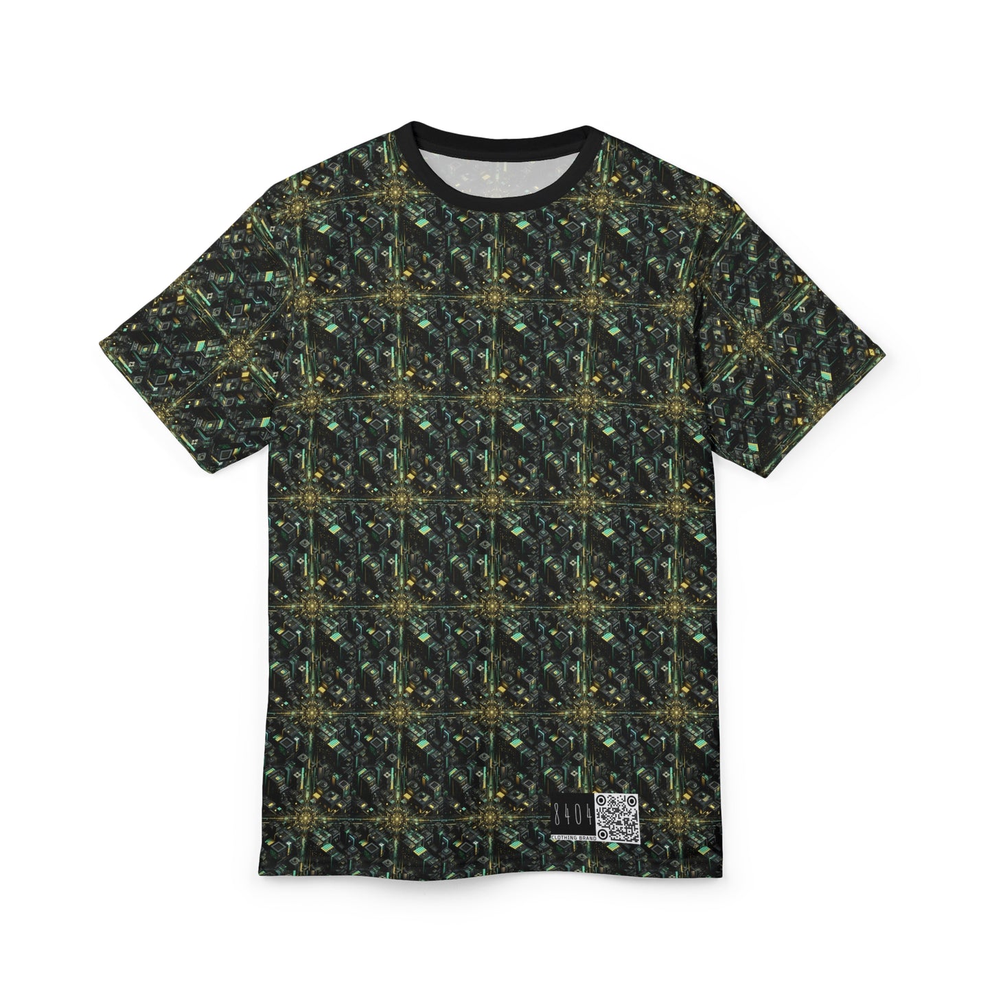 Tech Noir Graphics Tech-Inspired Streetwear Unisex Cut & Sew Tee - 8404 Design-66