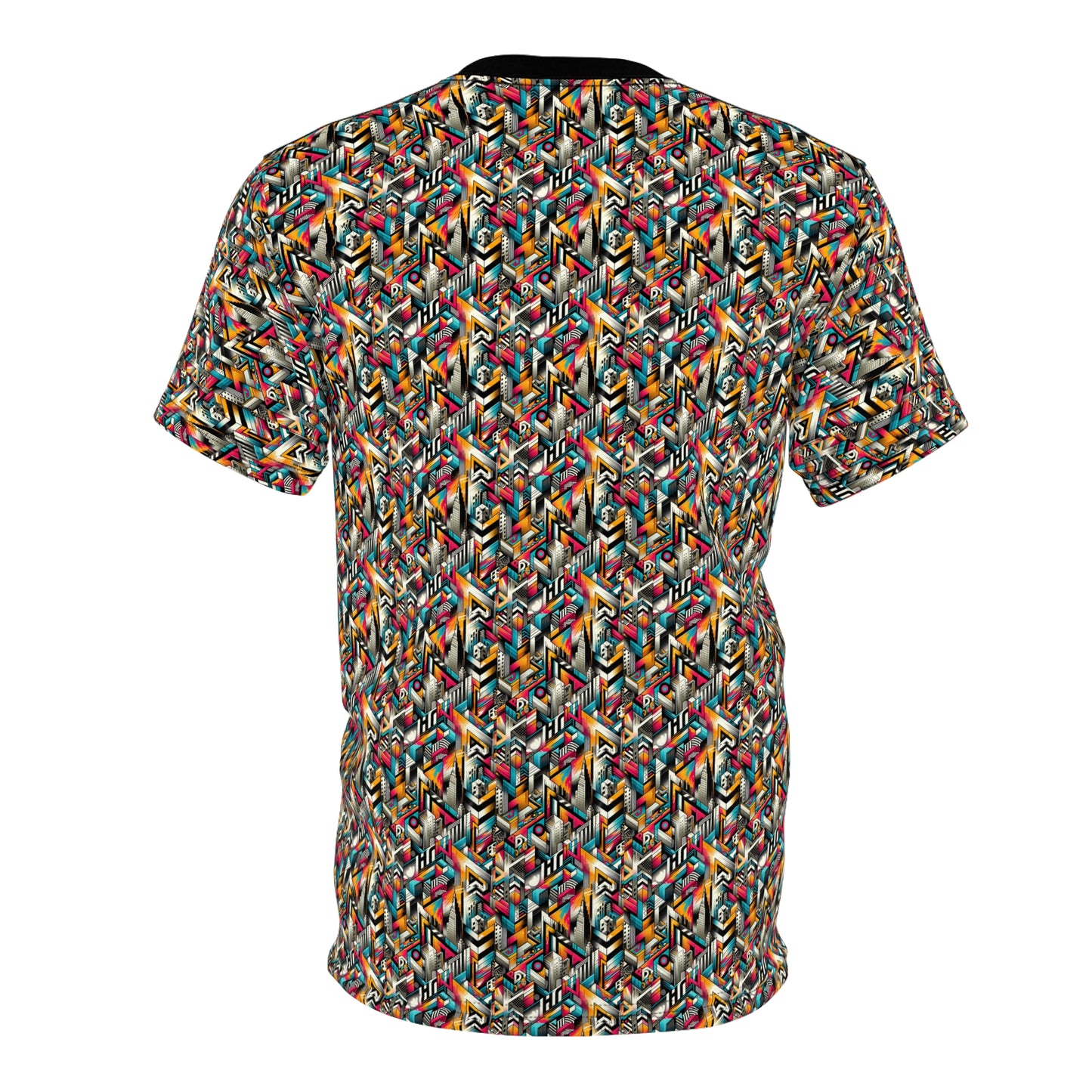 Graffiti Revival Urban Street Art Unisex Cut & Sew Tee - 8404 Design-62