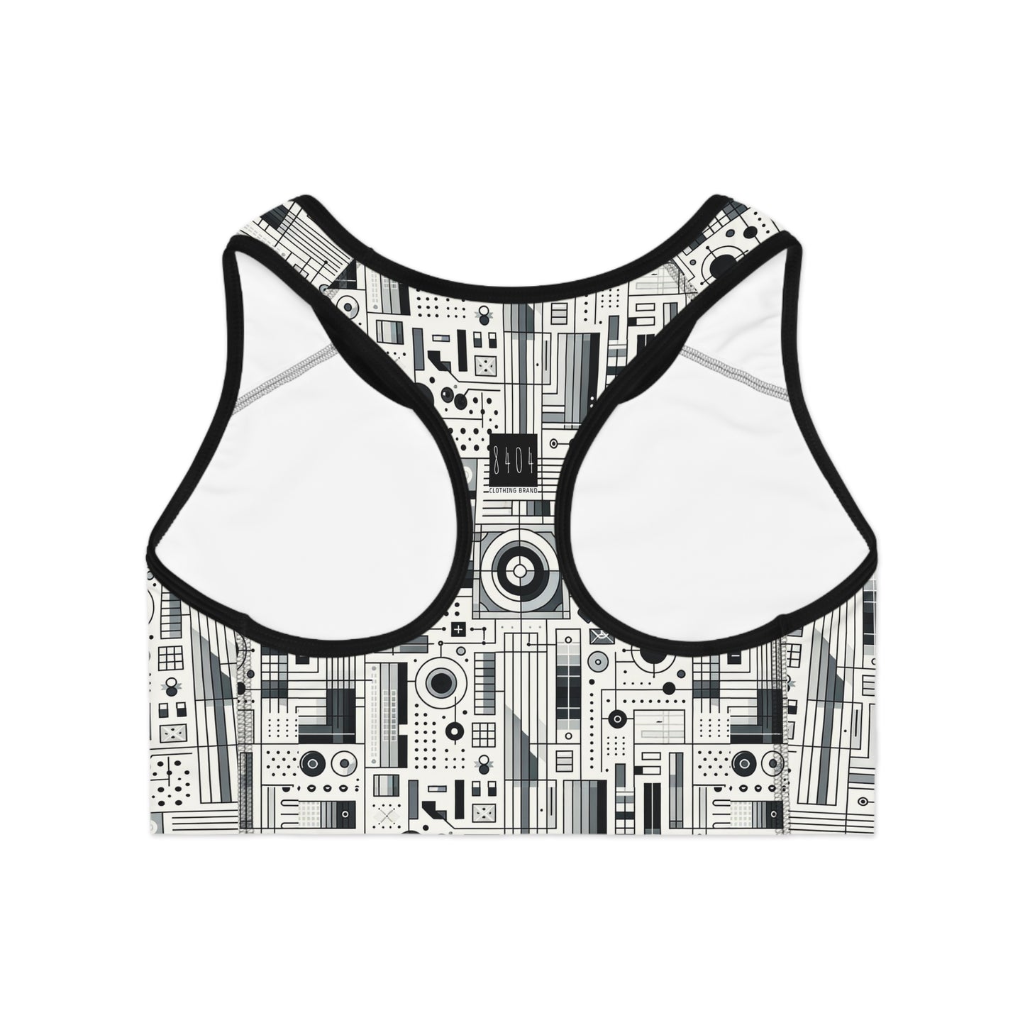 Digital Minimalism Minimalist Tech Sports Bra - 8404 Design-53