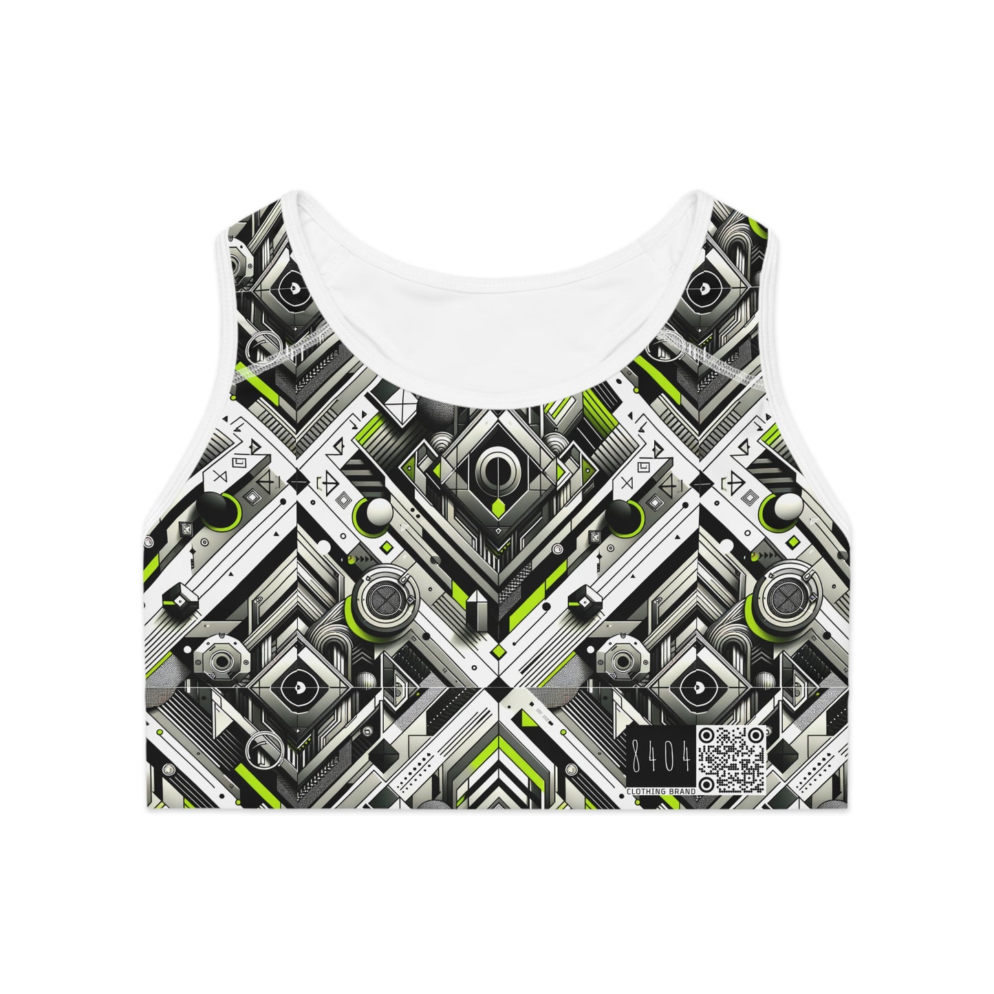 Elevated Sporty Tech Tech-Forward Streetwear Sports Bra - 8404 Design-70