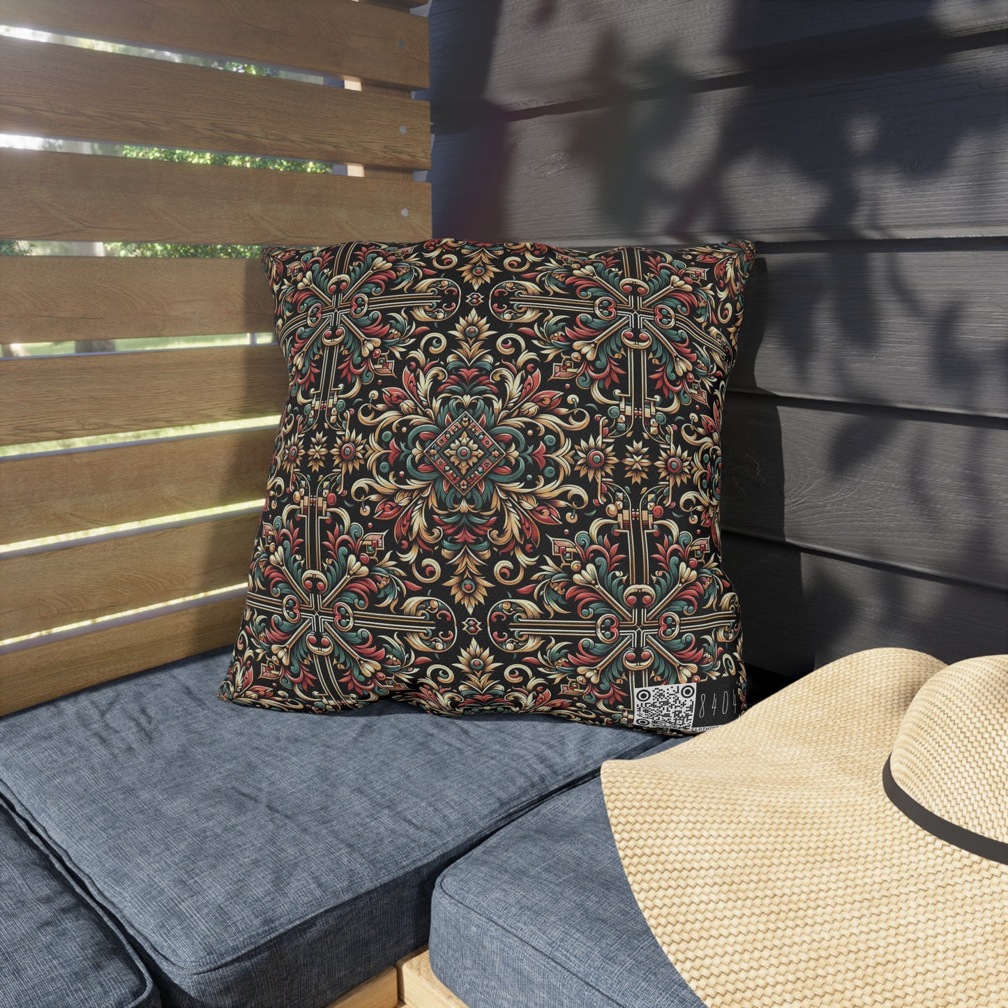 Streetwear Renaissance Artistic Clash of Old and New Outdoor Pillow - 8404 Design-46
