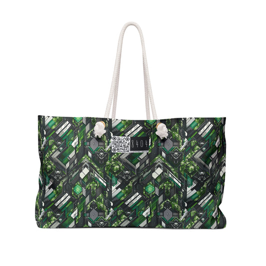 Tech Camo Fusion Tech-Forward Streetwear With a Futuristic Edge Weekender Bag - 8404 Design-58