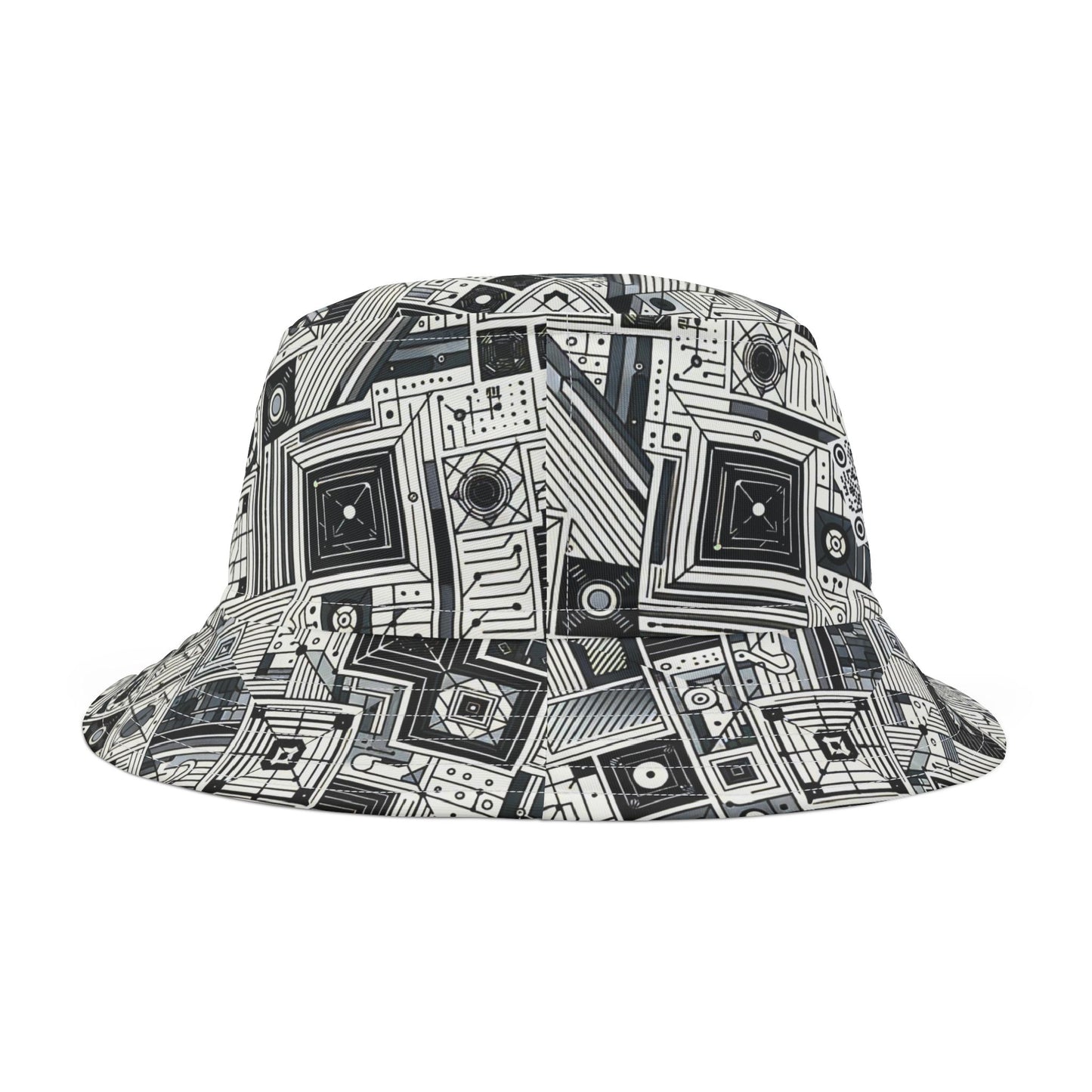 Digital Minimalism Minimalist Tech Bucket Hat - 8404 Design-40