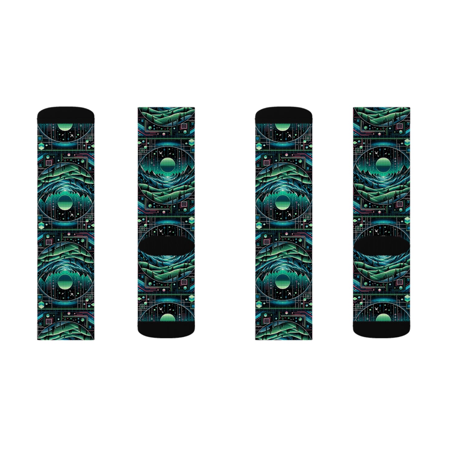 Digital Adventure Graphics Digital Explorer Sublimation Socks - 8404 Design-59