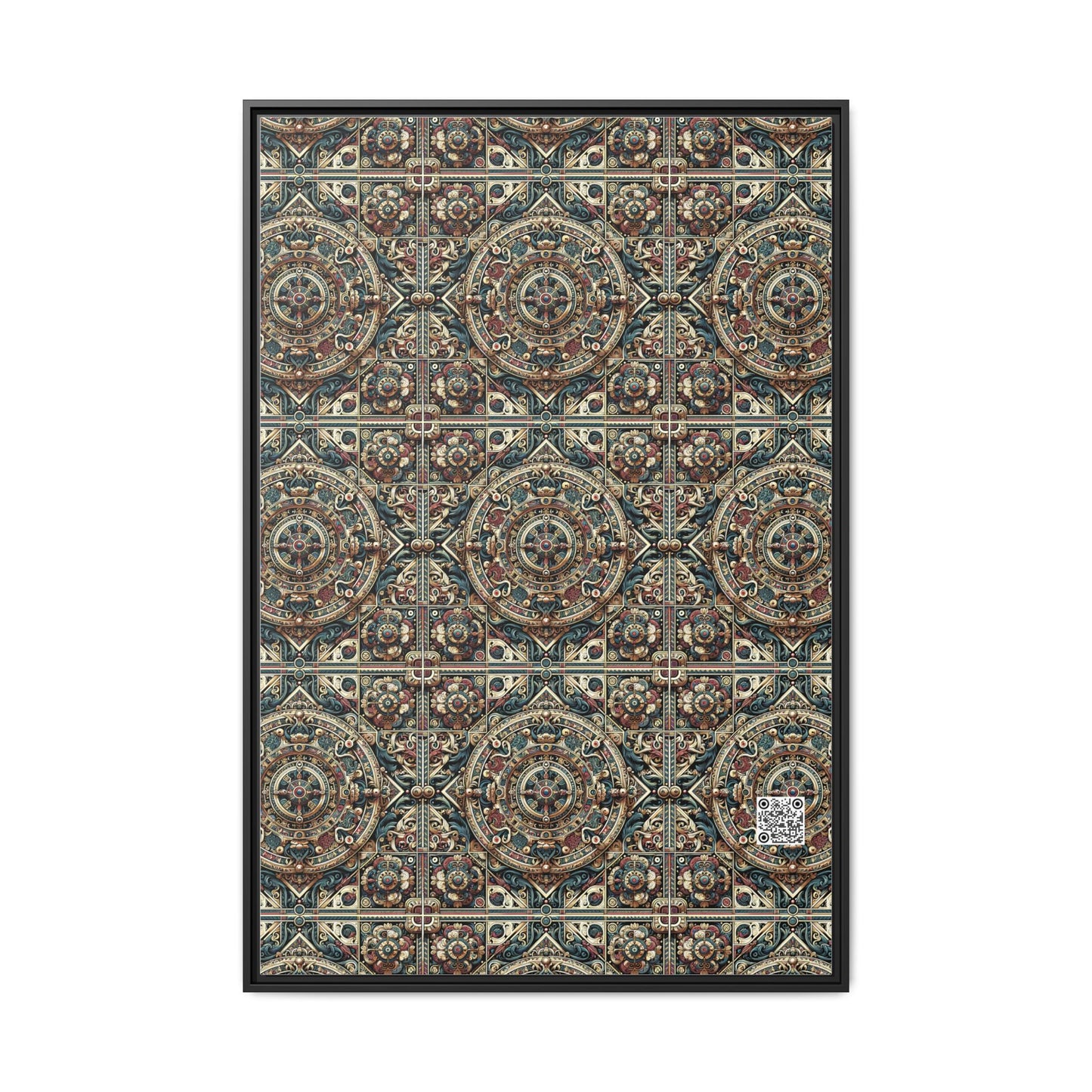 Urban Renaissance Historical Fusion With Street Edge Matte Canvas, Framed (multi-Color) - 8404 Design-57 A