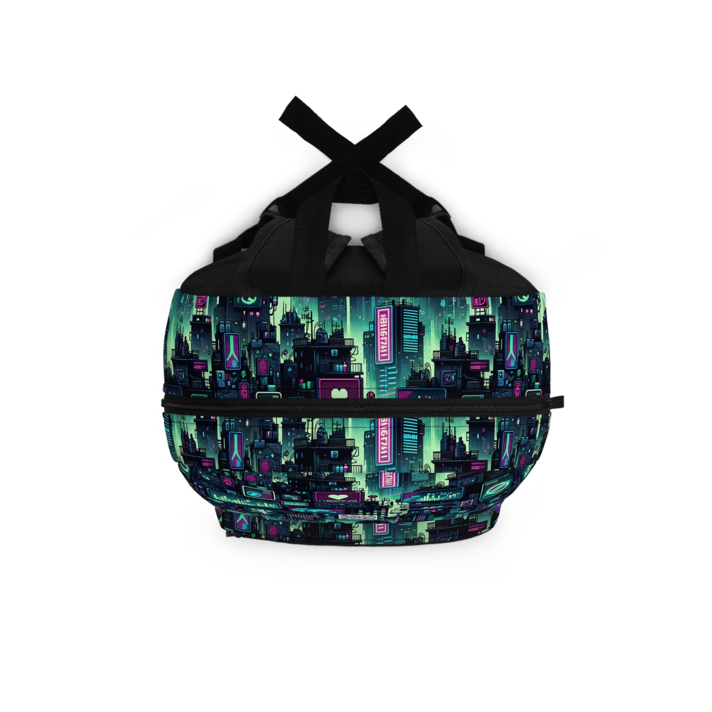 Tech Noir Graphics Futuristic Cyberpunk Backpack - 8404 Design-52