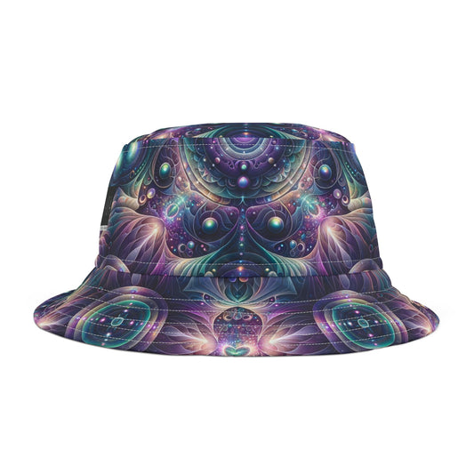 Iridescent Tech Fusion Tech-Forward Streetwear Bucket Hat - 8404 Design-61
