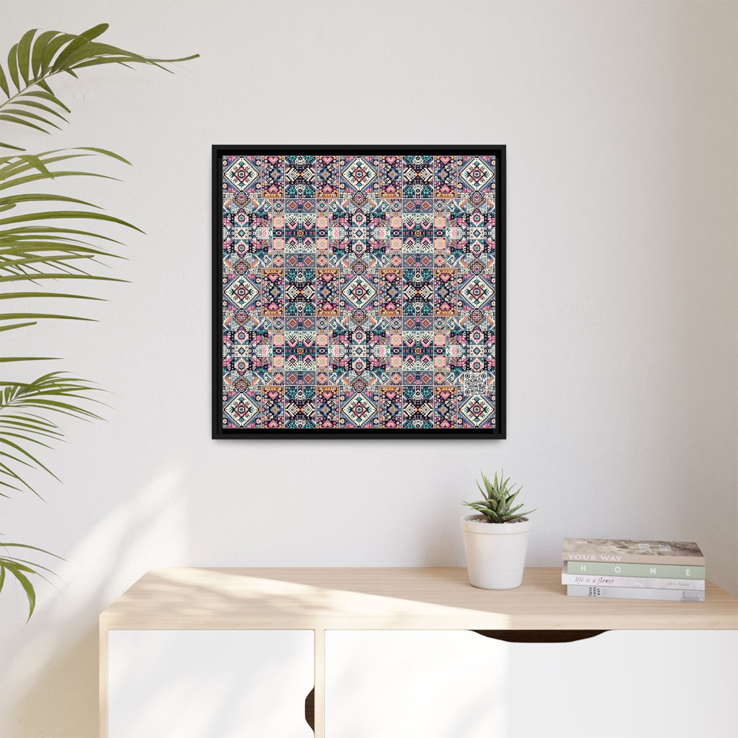 Matte Canvas, Framed (multi-Color) - 8404 Design-01
