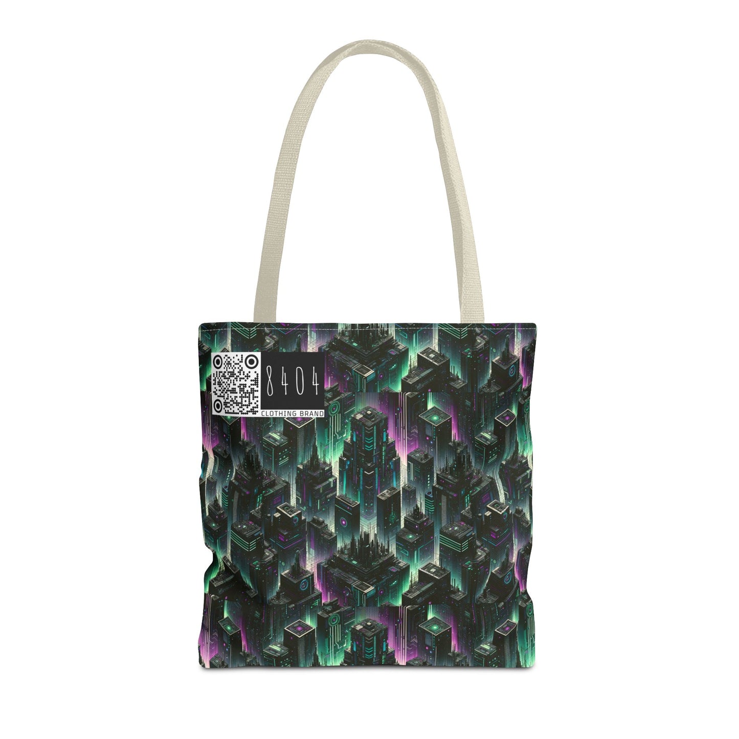 Tech Noir Aesthetics Tech-Forward Urban Dystopia Tote Bag - 8404 Design-44