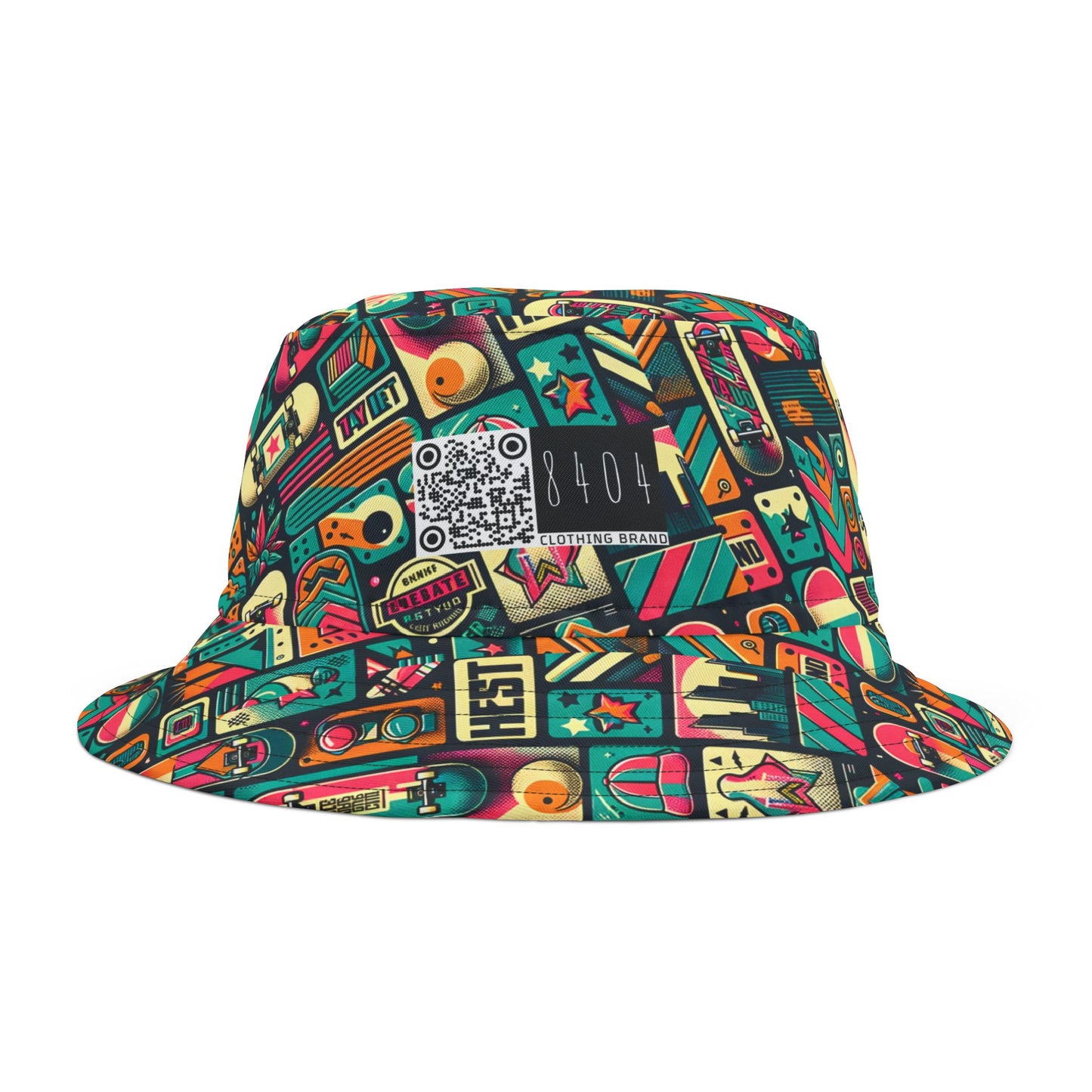 Skate Culture Revival Urban Retro Cool Bucket Hat - 8404 Design-61