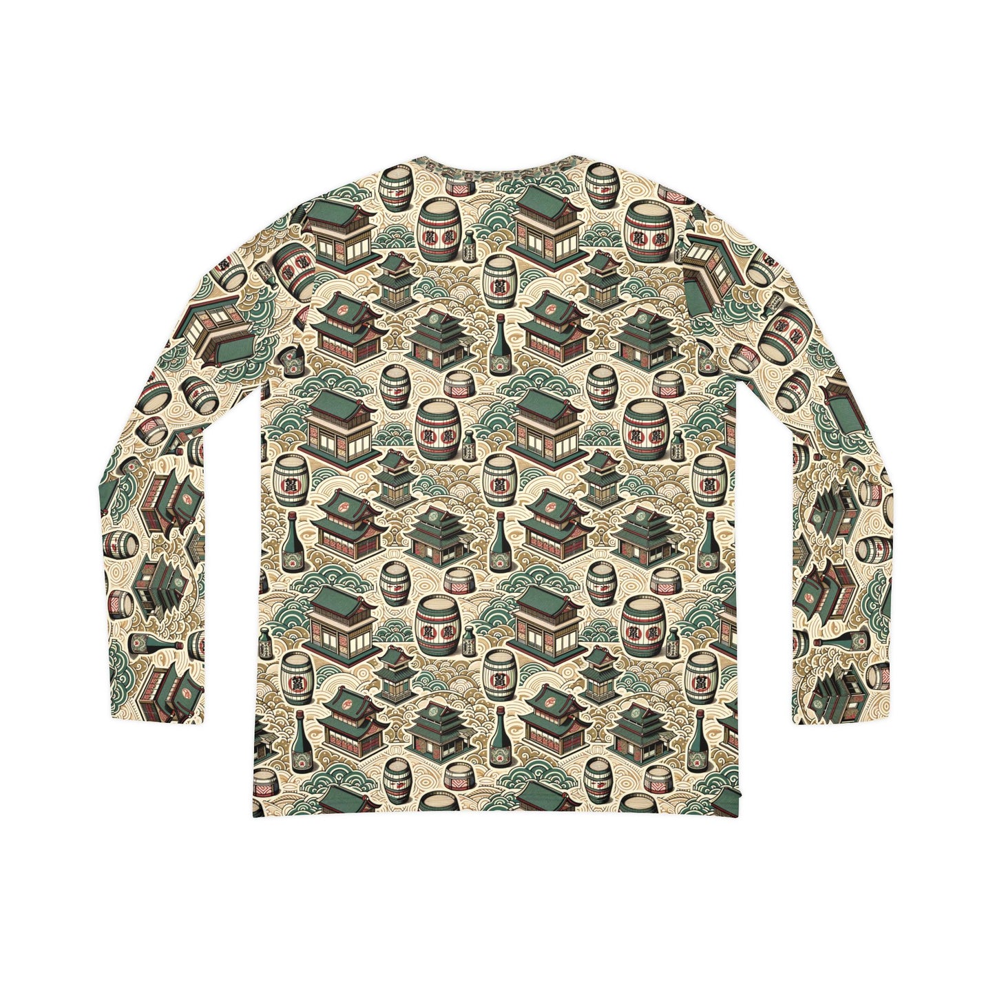Cultural Artisanal Fusion Contemporary Cultural Elegance Women's Long Sleeve V-Neck Shirt - 8404 Design-68