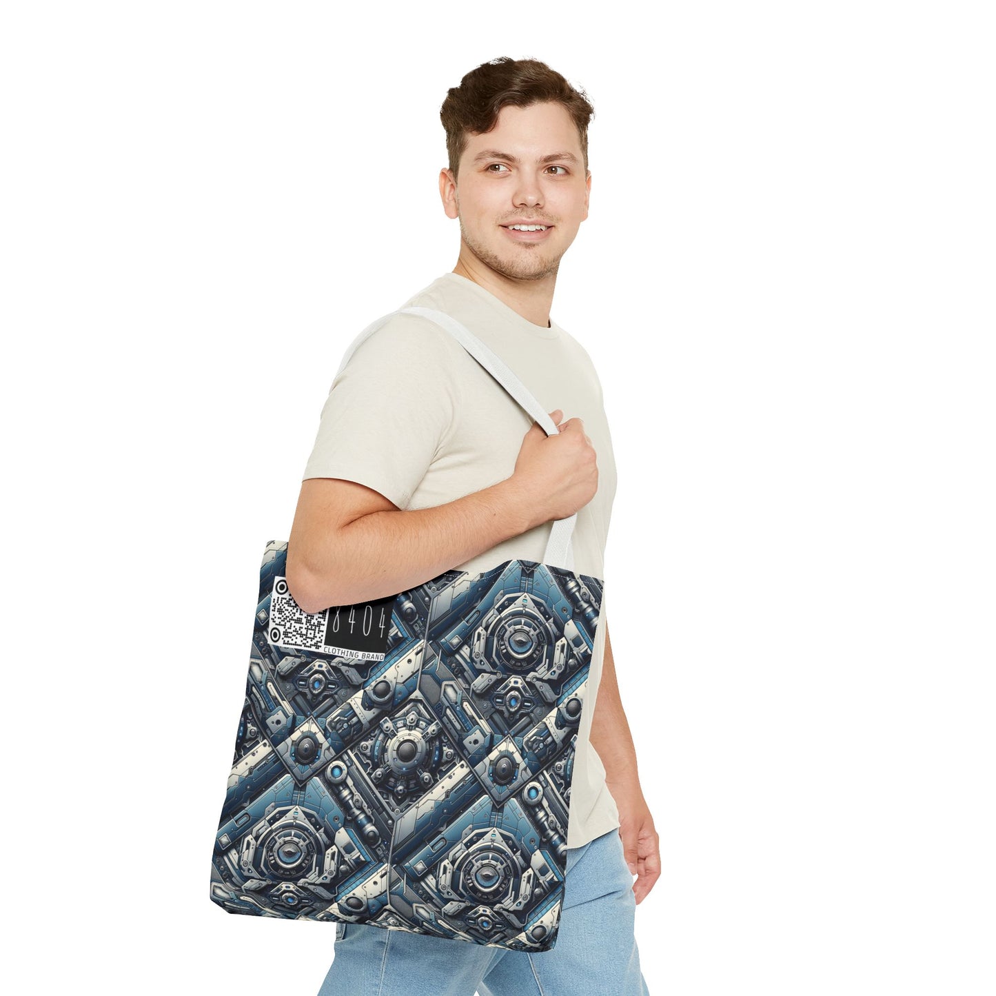 Tech Utility Fusion Tech-Forward Utility With a Futuristic Edge Tote Bag - 8404 Design-43