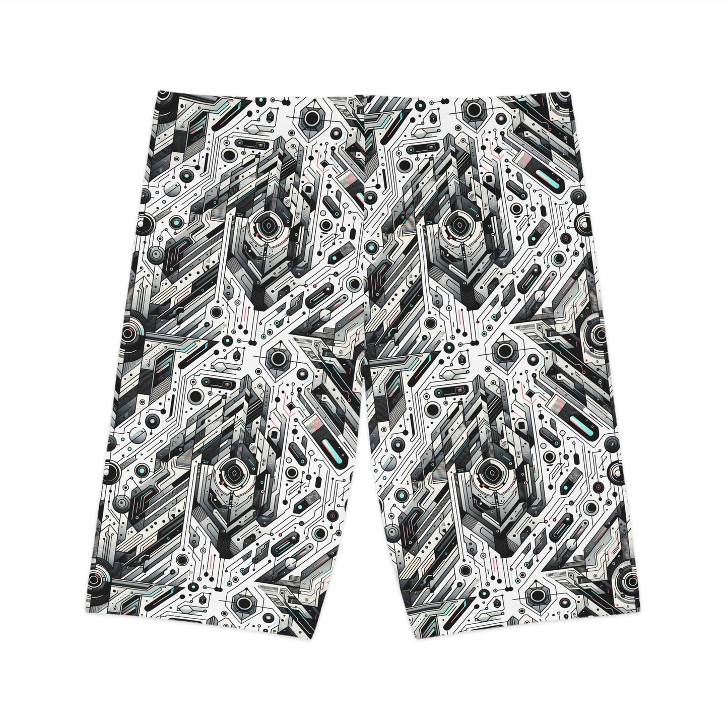 Tech-Infused Streetwear Tech-Forward Minimalism Women's Bike Shorts - 8404 Design-51