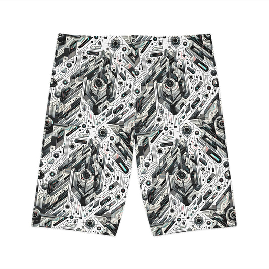 Tech-Infused Streetwear Tech-Forward Minimalism Women's Bike Shorts - 8404 Design-51