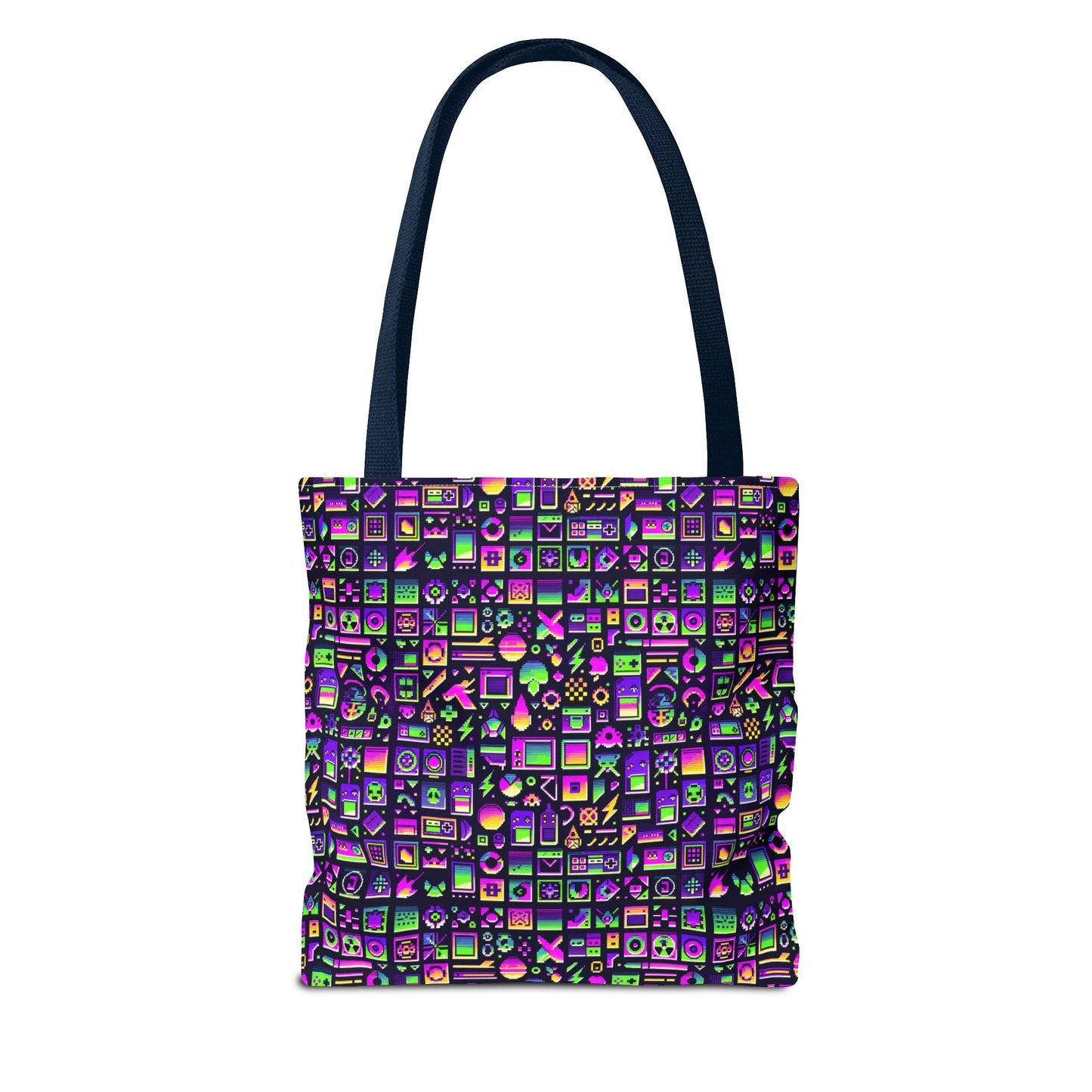 Digital Nostalgia Remix Modern Vintage Fusion Tote Bag - 8404 Design-49