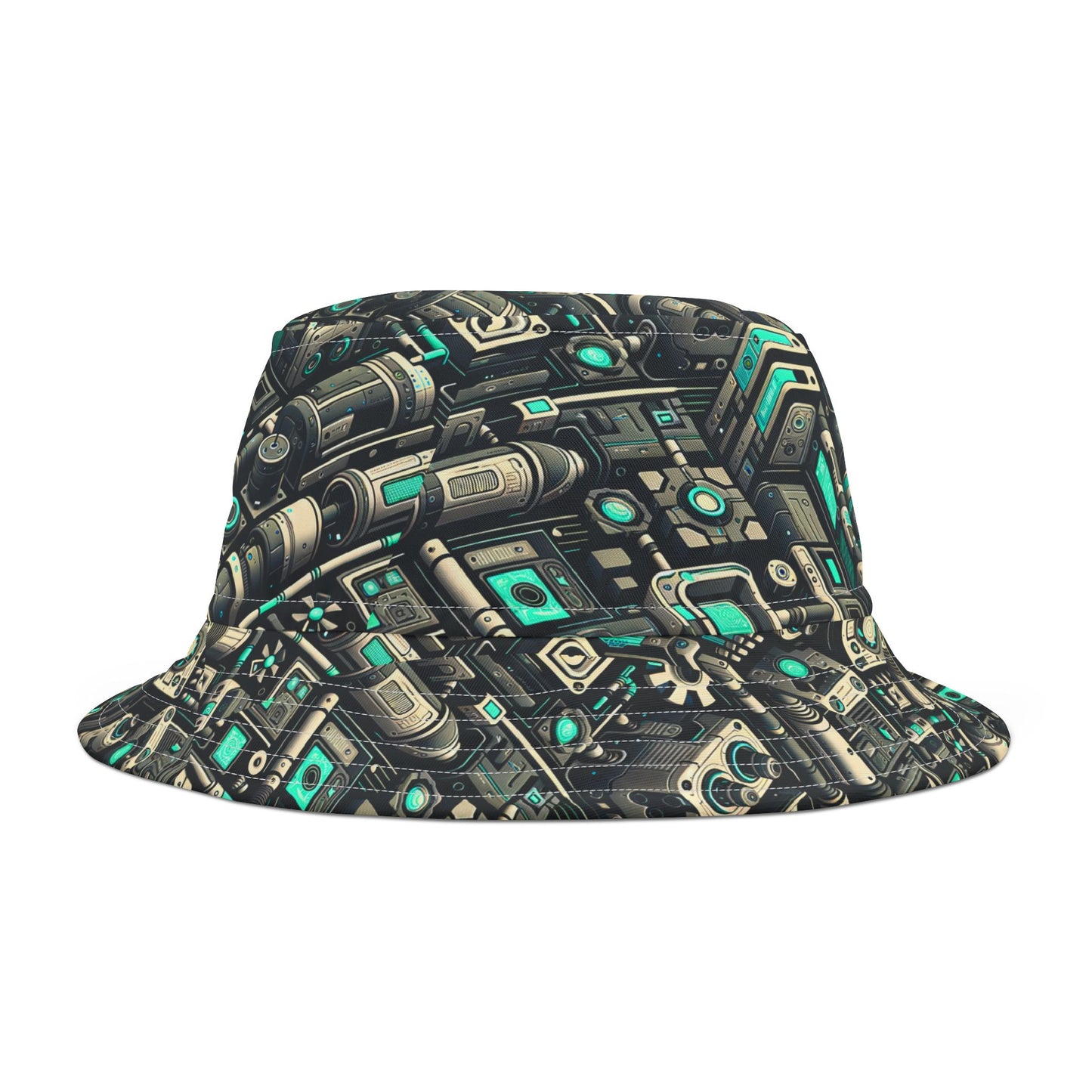 Tech Utility Fusion Modern Tech Streetwear Bucket Hat - 8404 Design-49