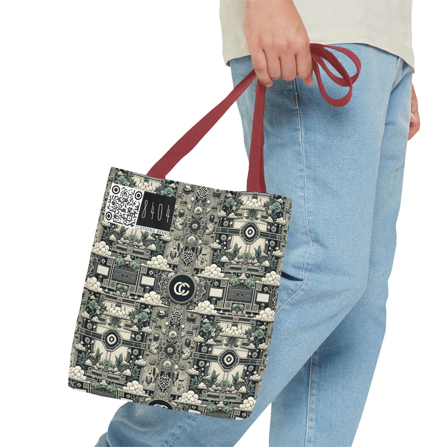Cyber Garden Party Tech Garden Extravaganza Tote Bag - 8404 Design-54