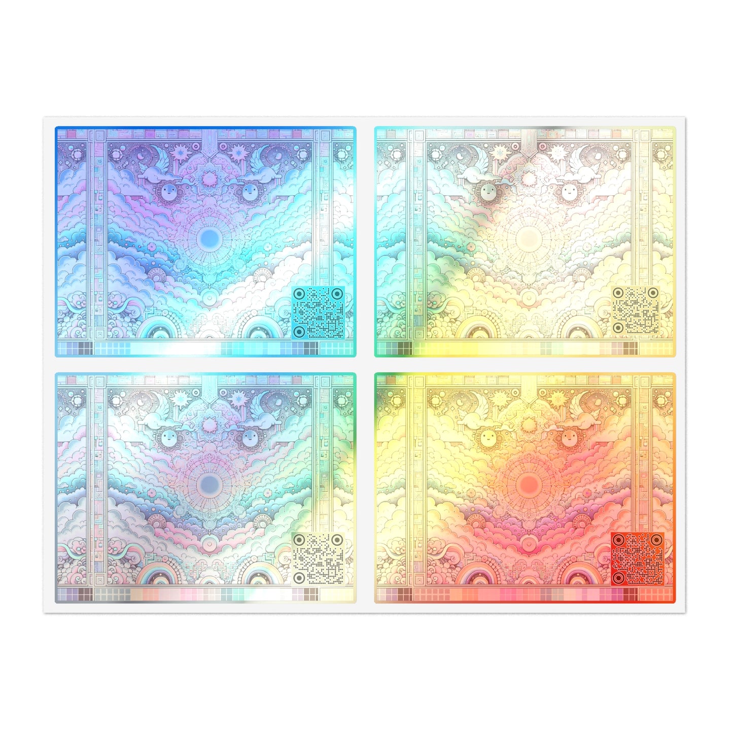 Digital Dreamland Whimsical and Nostalgic Streetwear With a Digital Twist Sticker Sheets - 8404 Design-56
