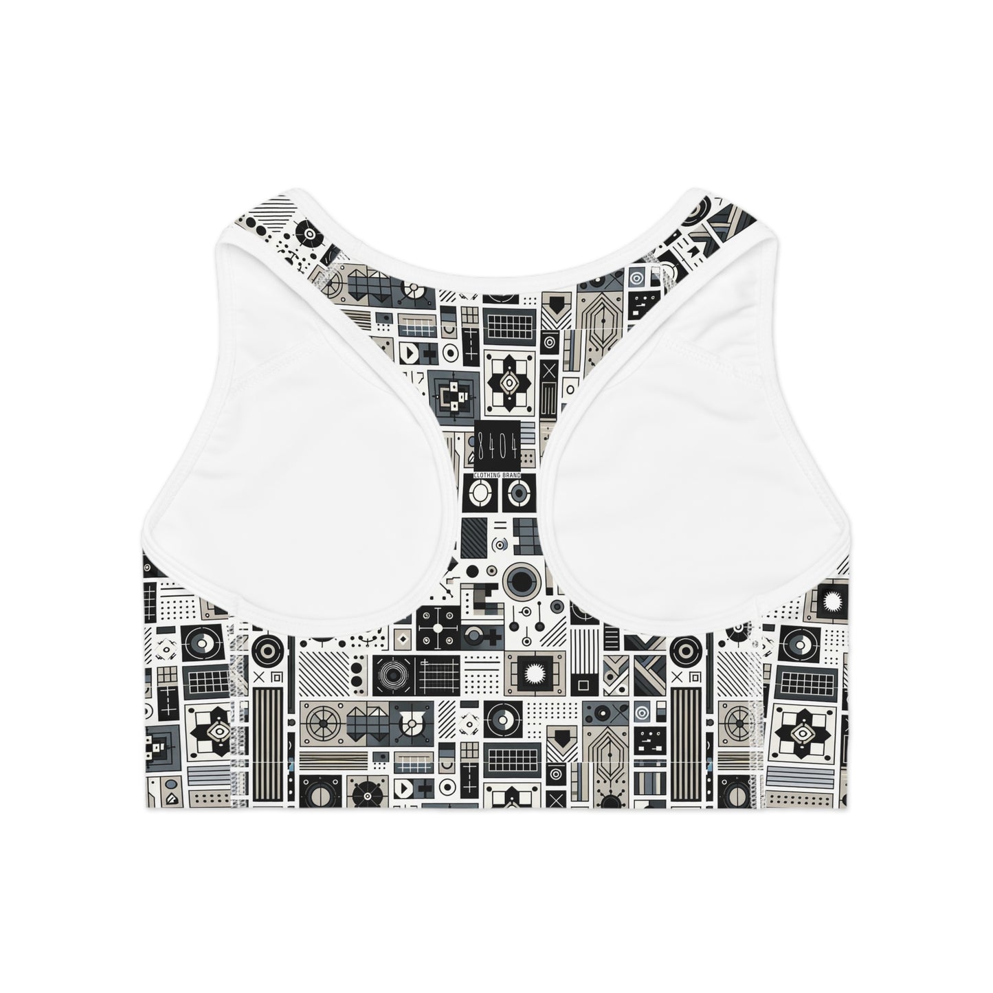 Digital Minimalism Minimalist Tech Sports Bra - 8404 Design-45