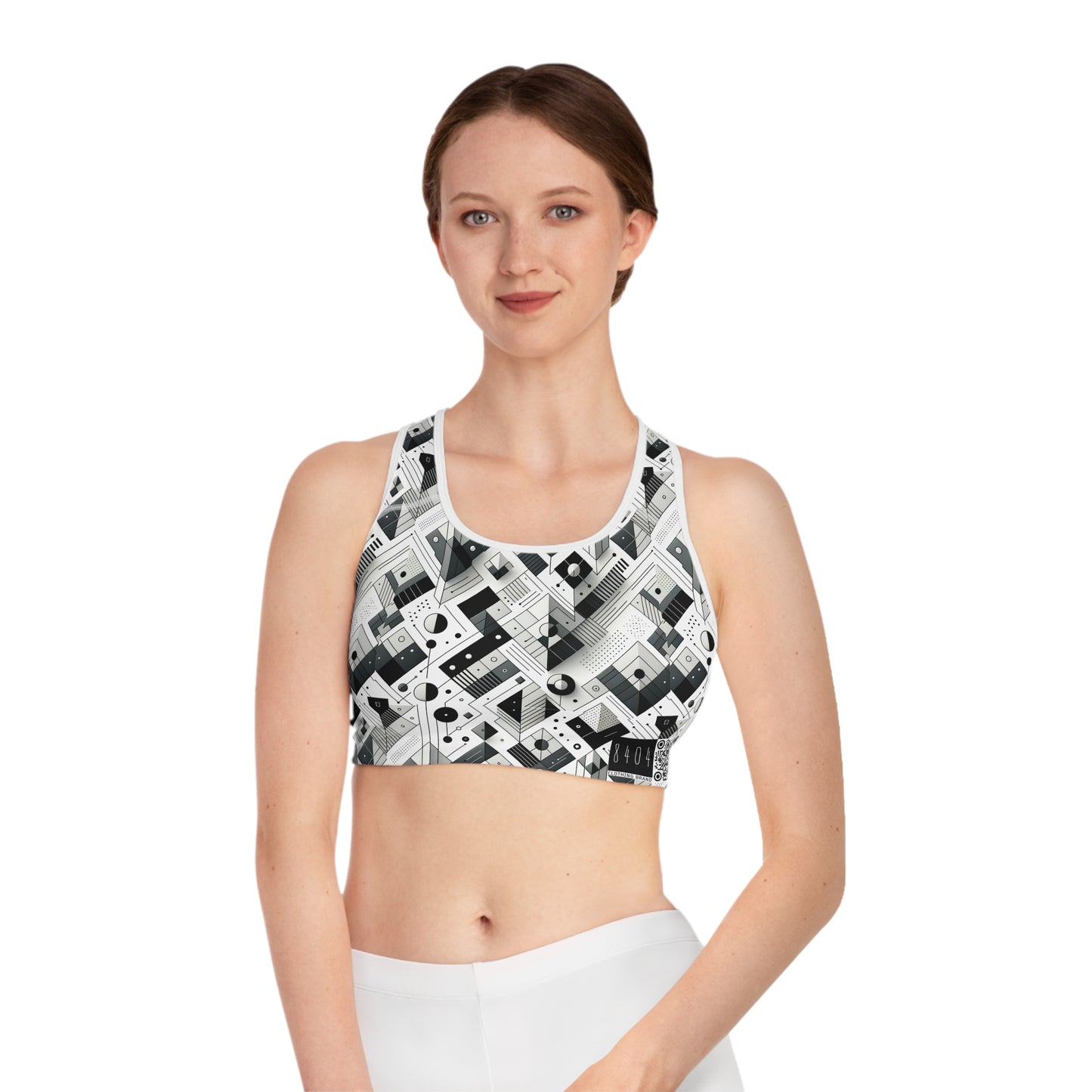 Digital Minimalism Minimalist Tech Sports Bra - 8404 Design-69