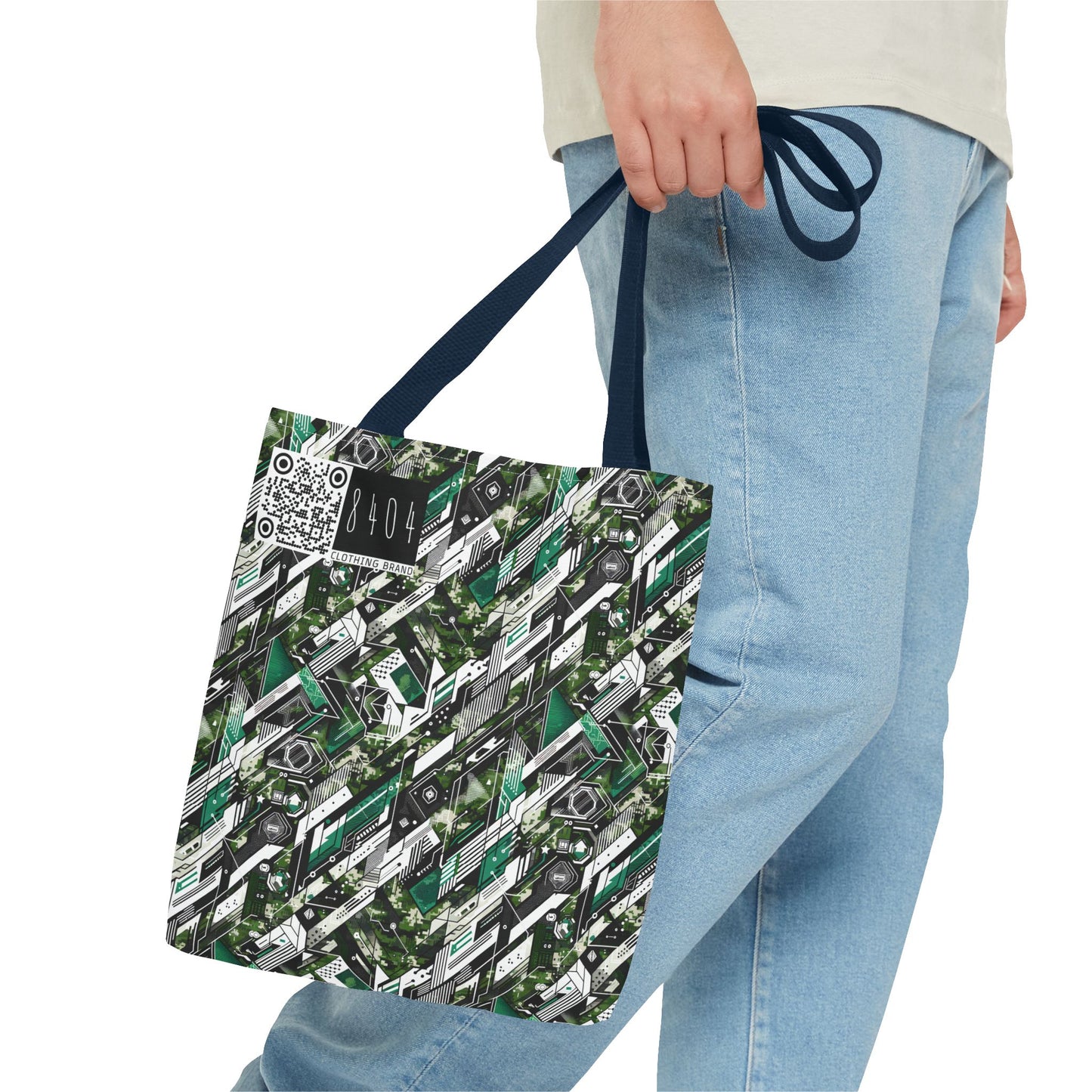 Tech Camo Fusion Tech-Forward Streetwear With a Futuristic Edge Tote Bag - 8404 Design-63