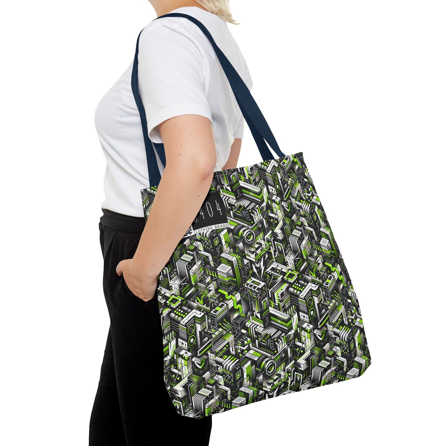 Graffiti Tech Fusion Bold Streetwear Fusion Tote Bag - 8404 Design-53