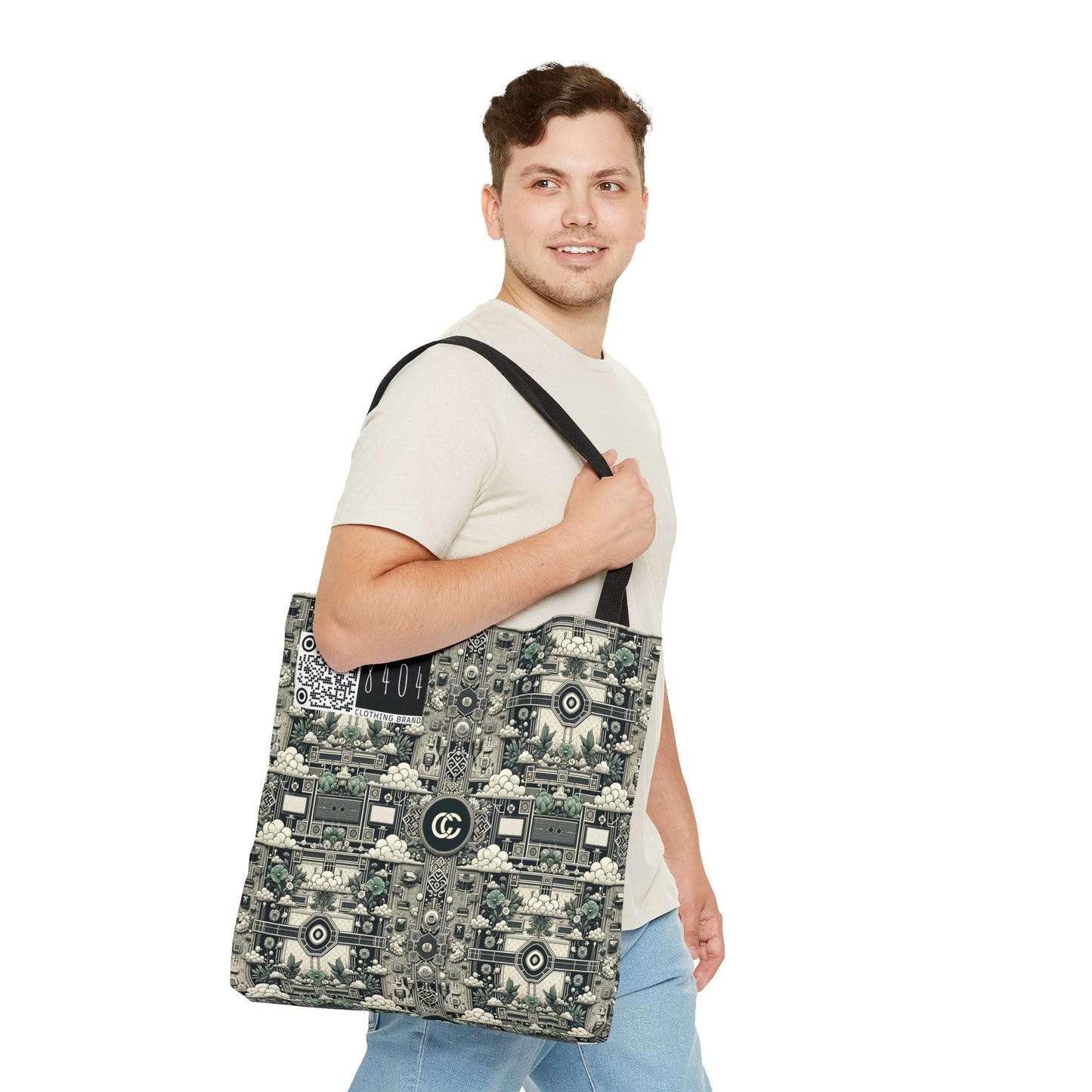 Cyber Garden Party Tech Garden Extravaganza Tote Bag - 8404 Design-54