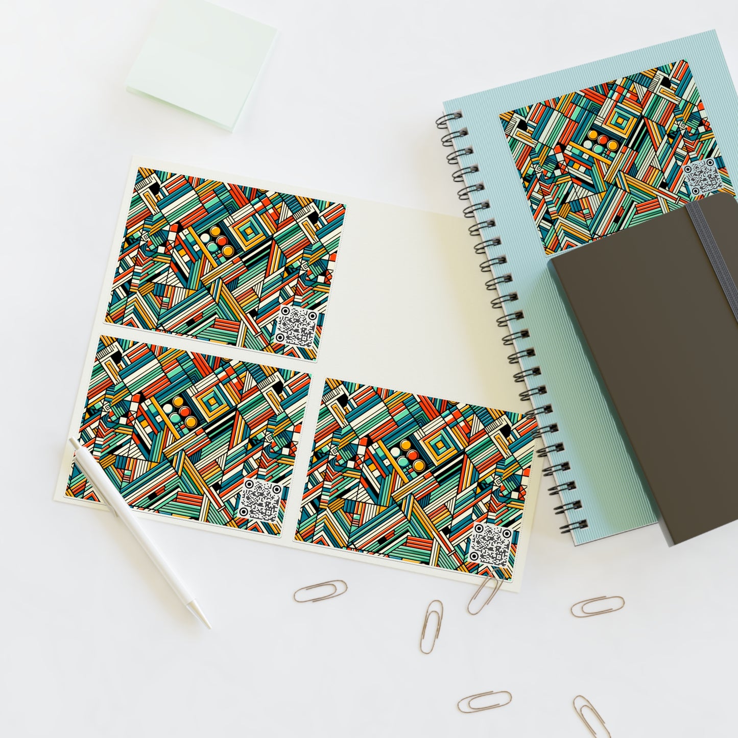 Abstract Graphic Art Modern Artistic Expression Sticker Sheets - 8404 Design-67
