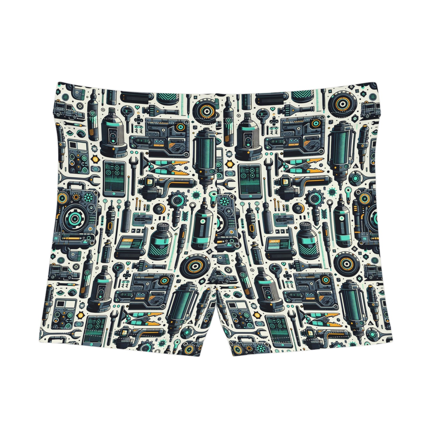 Tech Utility Fusion Modern Tech Streetwear Women's Shorts - 8404 Design-53