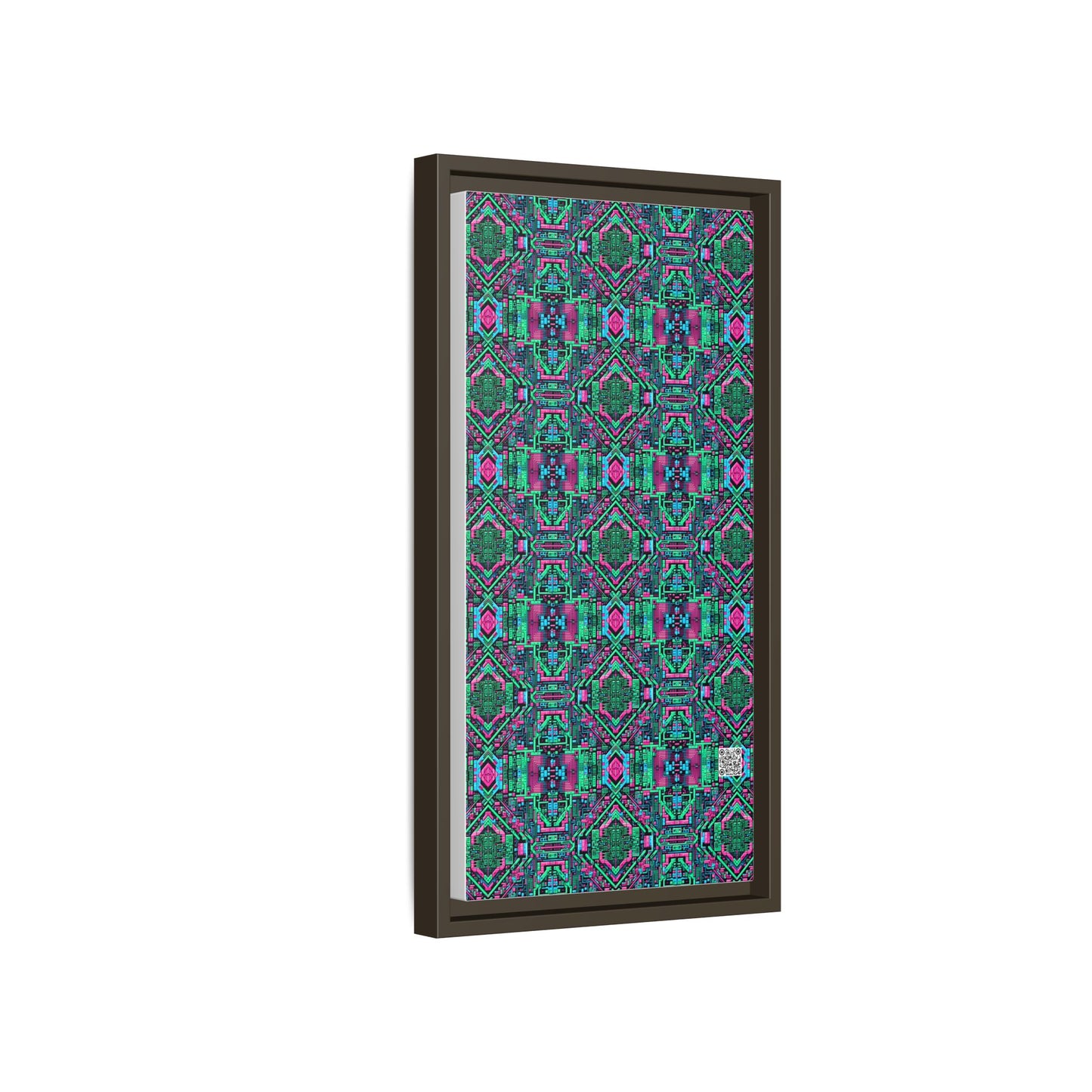 Digital Glitch Vibes Tech-Inspired Streetwear Matte Canvas, Framed (multi-Color) - 8404 Design-71 B