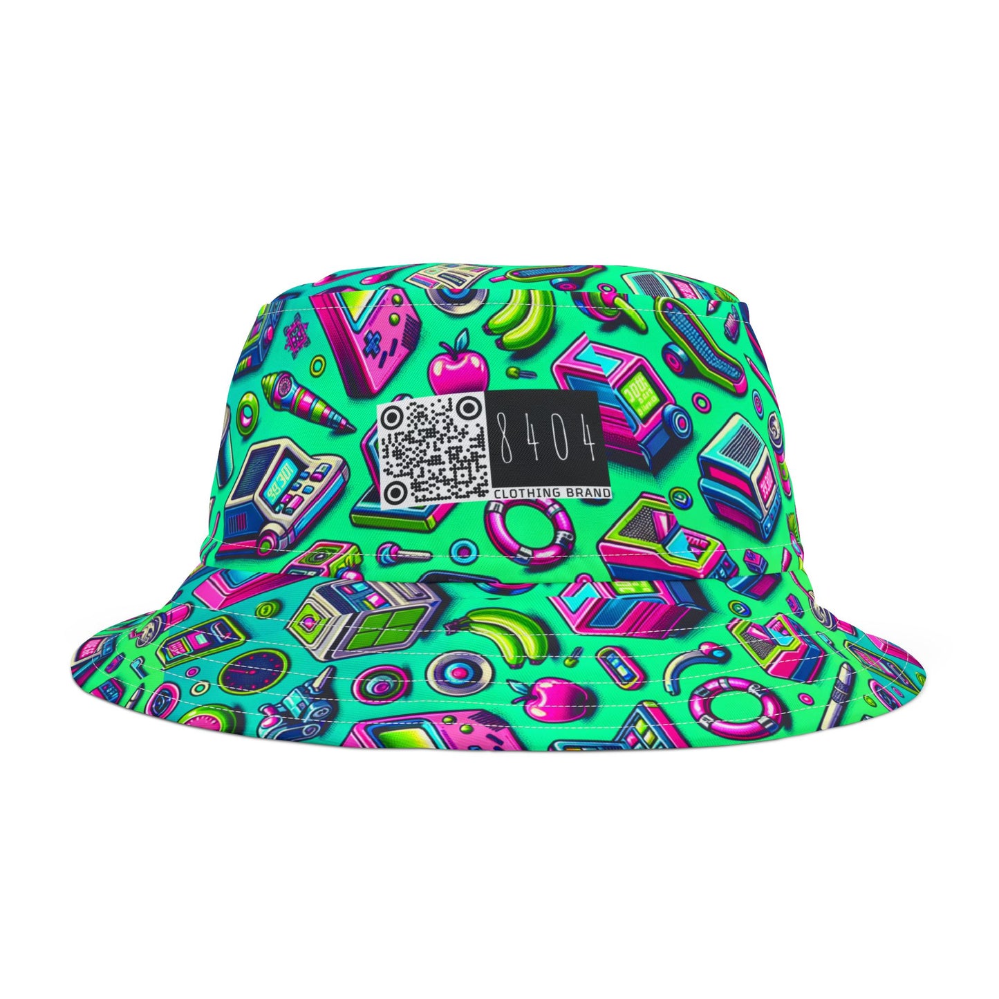 Y2k Revival Nostalgic Futurism Bucket Hat - 8404 Design-48