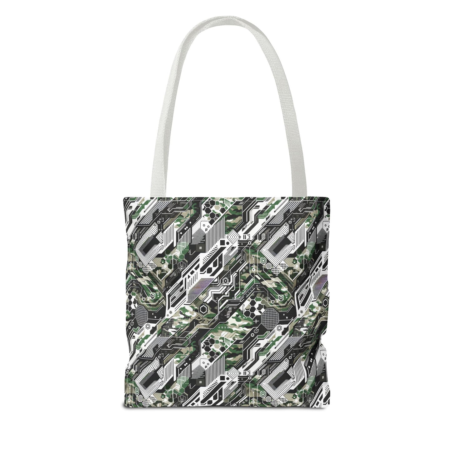 Tech Camo Fusion Tech-Forward Streetwear With a Futuristic Edge Tote Bag - 8404 Design-46