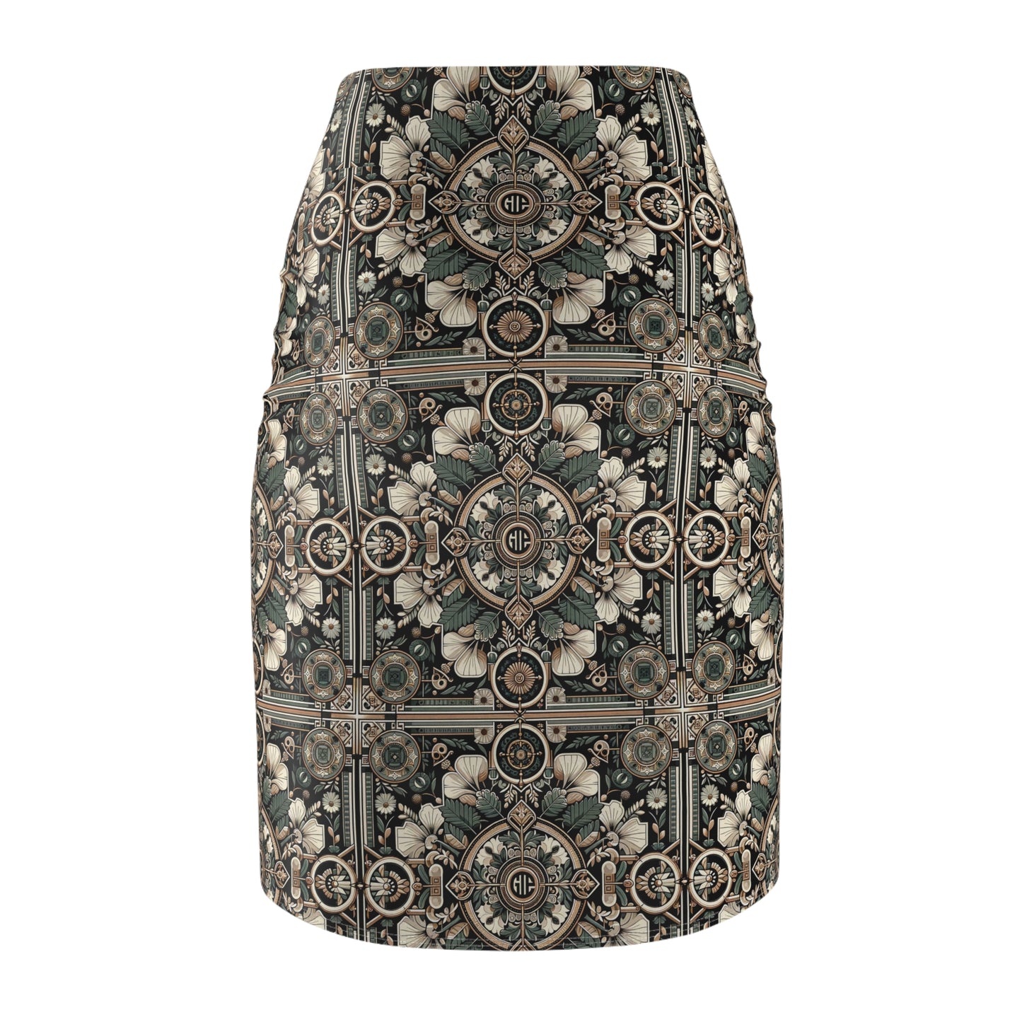 Cyber Garden Party Tech Garden Extravaganza Women's Pencil Skirt - 8404 Design-66