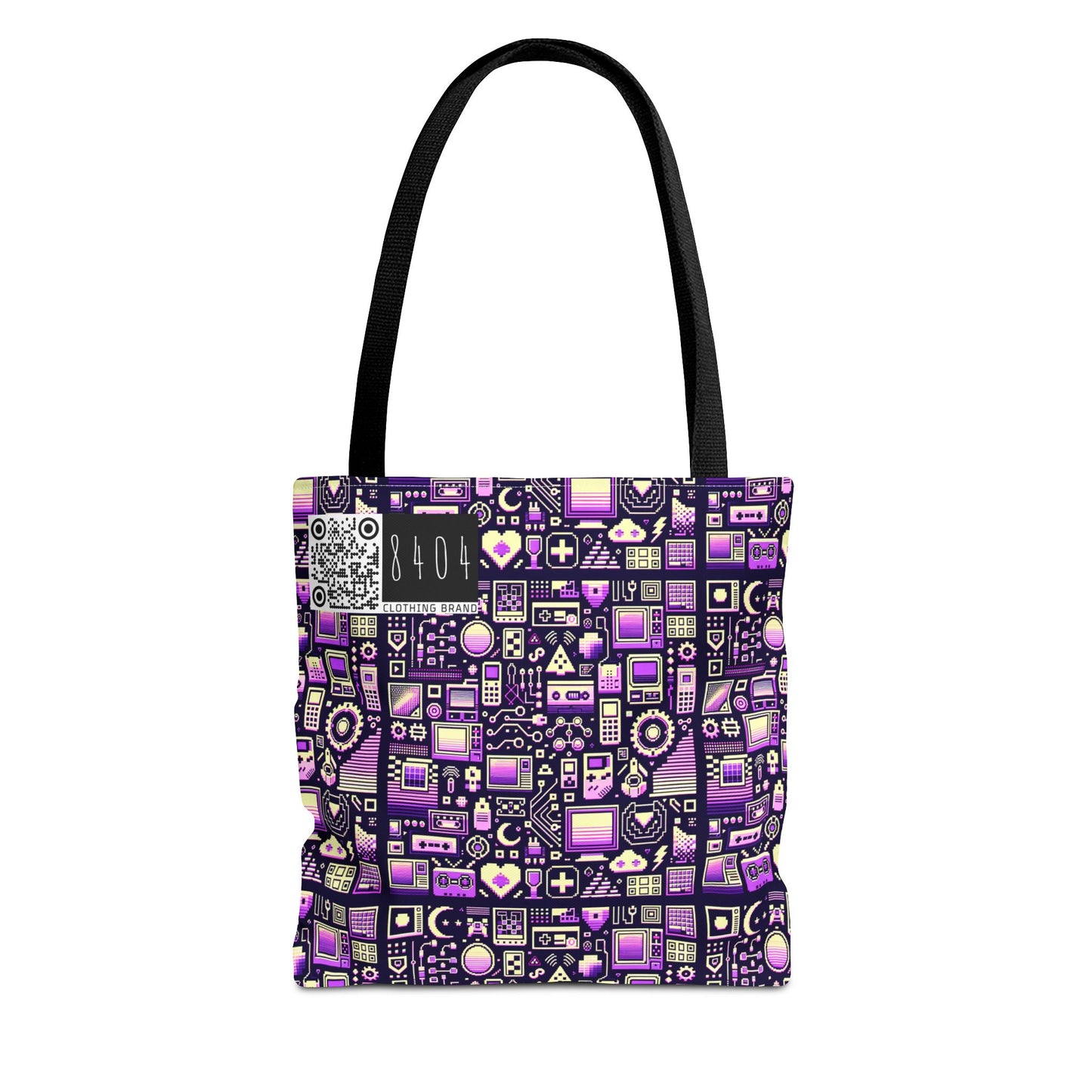 Digital Nostalgia Remix Modern Vintage Fusion Tote Bag - 8404 Design-54
