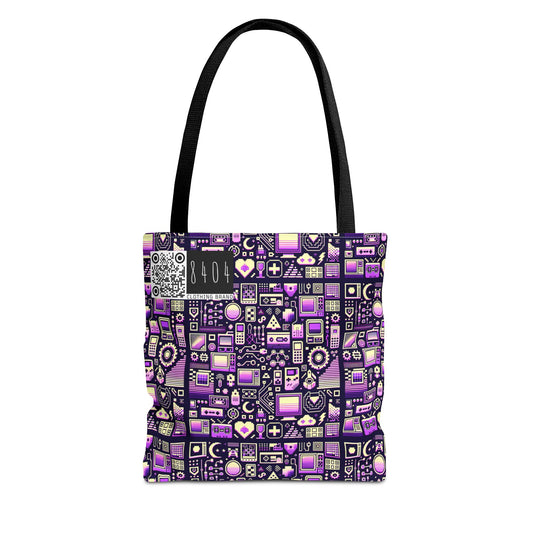 Digital Nostalgia Remix Modern Vintage Fusion Tote Bag - 8404 Design-54